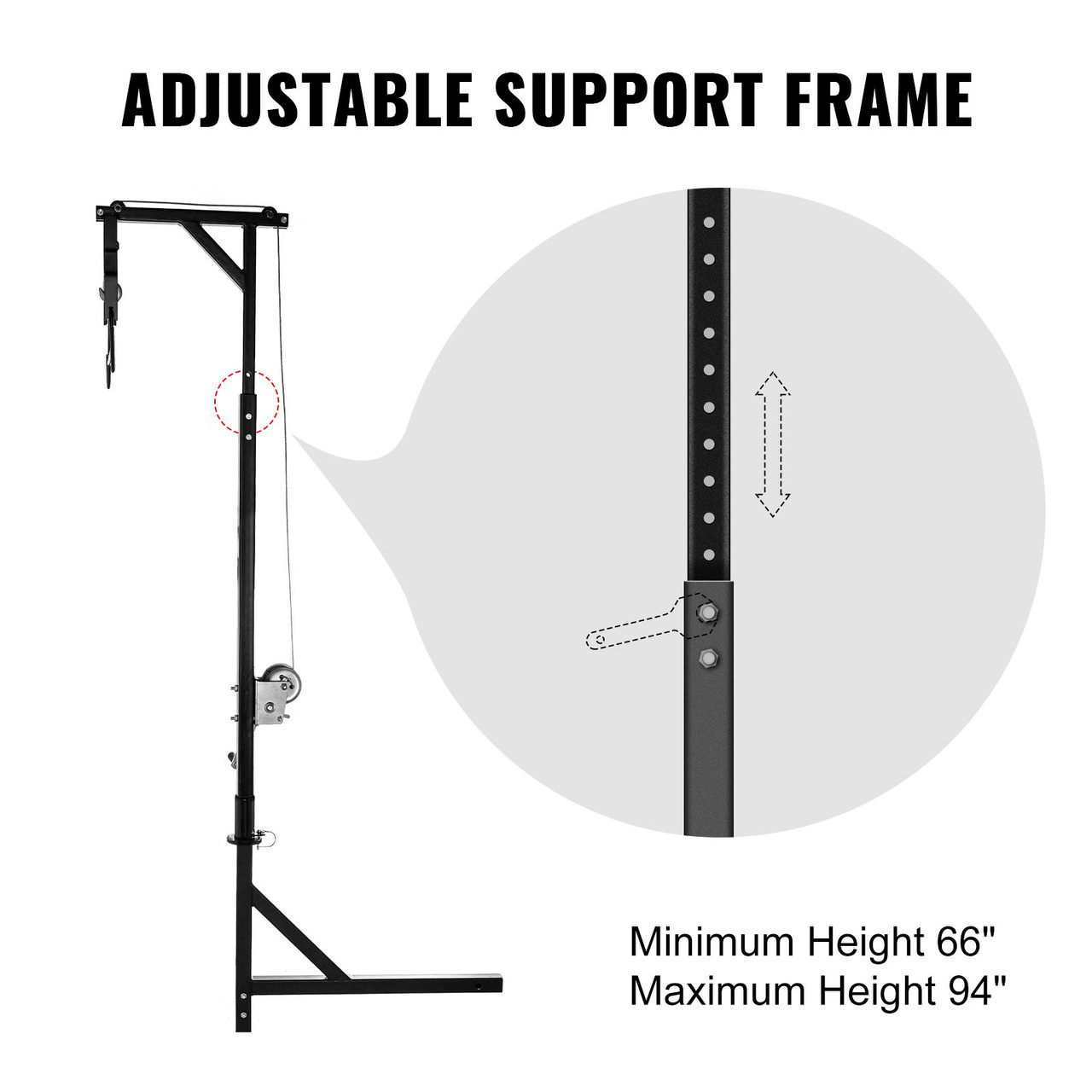 600 LBS Hunting Game Hoist Gambrel Hanger Deer Skinning Cleaning