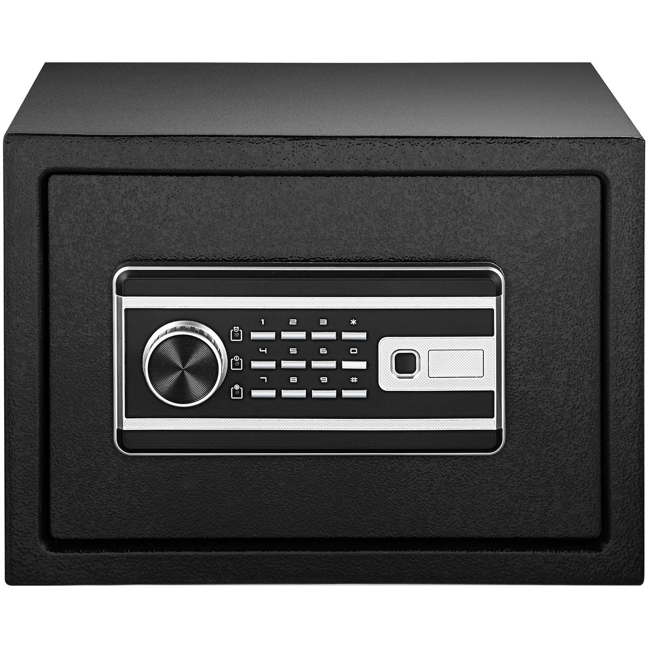 Safe Box, 0.8 CU.FT Fingerprint Safe Box for Money w/ 2 Keys & Digital Keypad, Q235 Steel Safe Box for Storing Cash, Jewelry, Pistols, Documents, Watches in Home & Office & Hotel