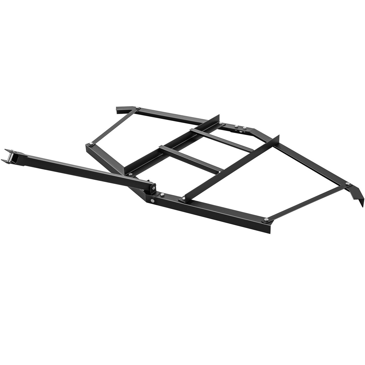 Driveway Drag 66" Width, Tow Behind Drag Harrow 35" Length, 4" Height, Driveway Tractor Harrow with 2 Adjustable Bars, Heavy Duty Steel, Driveway Grader for ATV, UTV, Garden Lawn Tractors