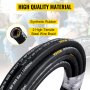 Hydraulic Hose 3/8 inch x 100 ft, Coiled Hydraulic Hose 4800 PSI, Rubber Hydraulic Hose with 2 High-Tensile Steel Wire Braid, Bulk Hydraulic Hose -20Ã¸C to 140Ã¸C, Hydraulic Oil Flexible Hose