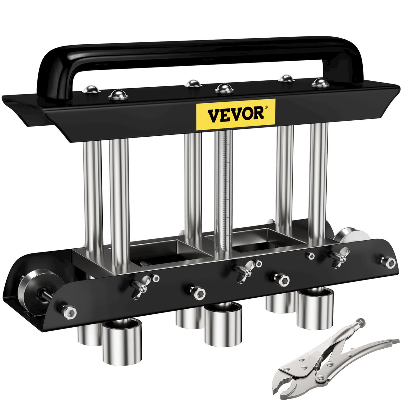 Three-Station Edge Roller, Large Radius, 0-90° Bending Angle Sheet Metal Brake, Quickly Adjusts for Making 0.63"-5.7" Bends in 30-19 Gauge Steel, for Clean Crisp Bends in Metal Roofing Material