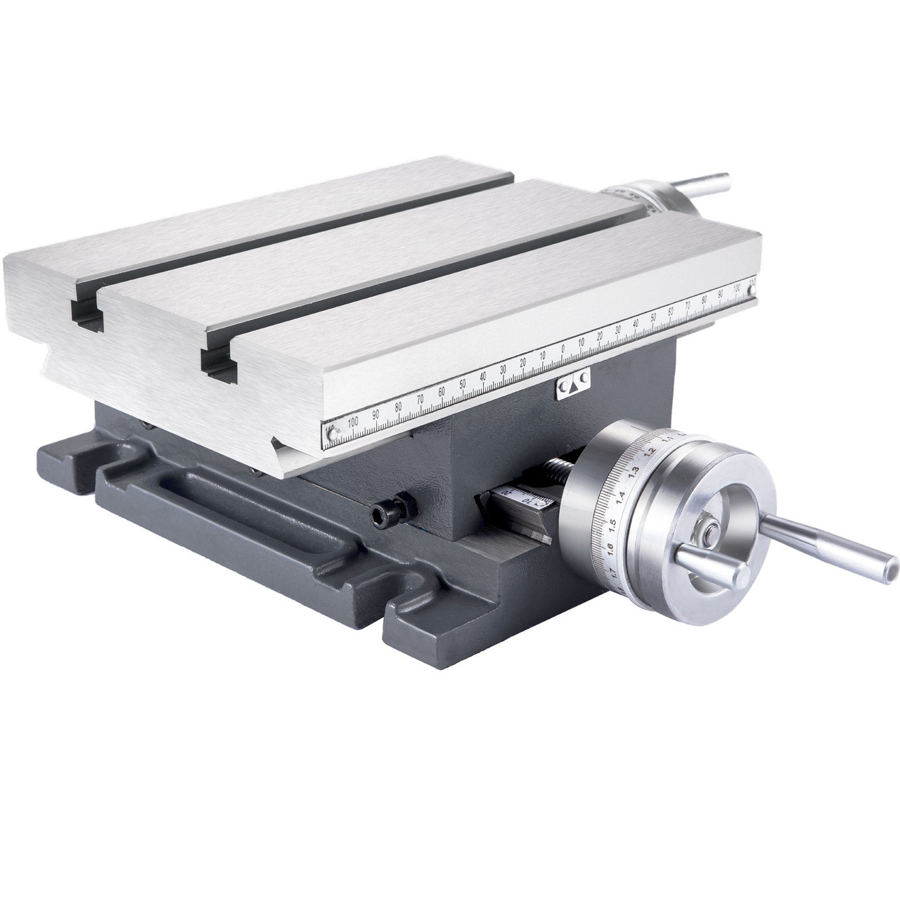 Compound Slide Milling Table, 4-7/10" x 4-3/10" Multifunction Milling Bench Drill, Adjustable X 120Ã¿mm Y 108 mm Axis Milling Machine Worktable, Compound Cross Slide Table for Bench Drill Stand