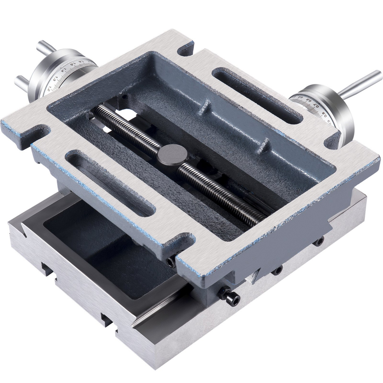 Compound Slide Milling Table, 4-7/10" x 4-3/10" Multifunction Milling Bench Drill, Adjustable X 120ymm Y 108 mm Axis Milling Machine Worktable, Compound Cross Slide Table for Bench Drill Stand