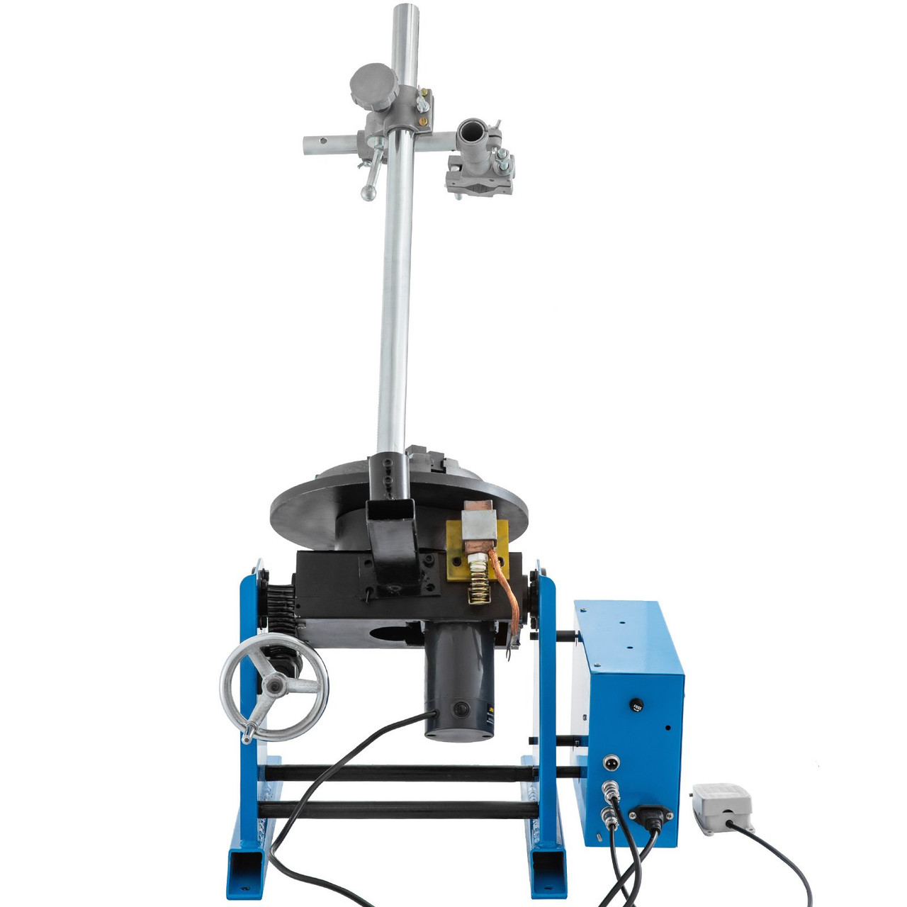 Rotary Welding Positioner 30KG Welder Turntable Table 0-90 Positioning Turntable 1-15 RPM Welder Positioning Machine w/ 310mm 3-Jaw Lathe Chuck 110V for Cutting, Grinding, Assembly and Testing