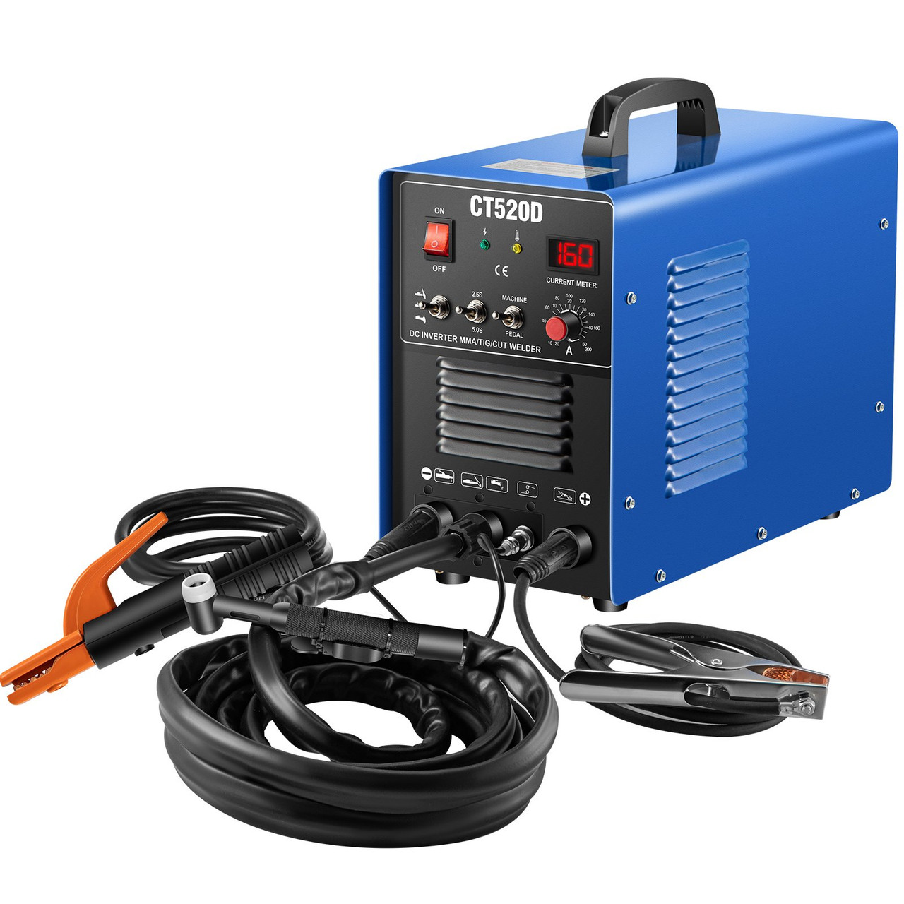 CT520D Plasma Cutter/TIG/Stick 3-in-1 Combo Welder 50A/200A 110/220V