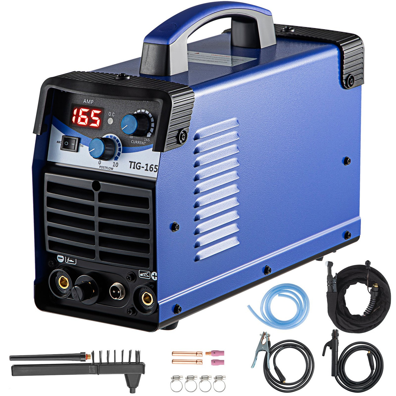 TIG-165S, 160 Amp TIG-Torch, Stick Arc DC Inverter Welder IGBT 110/220V