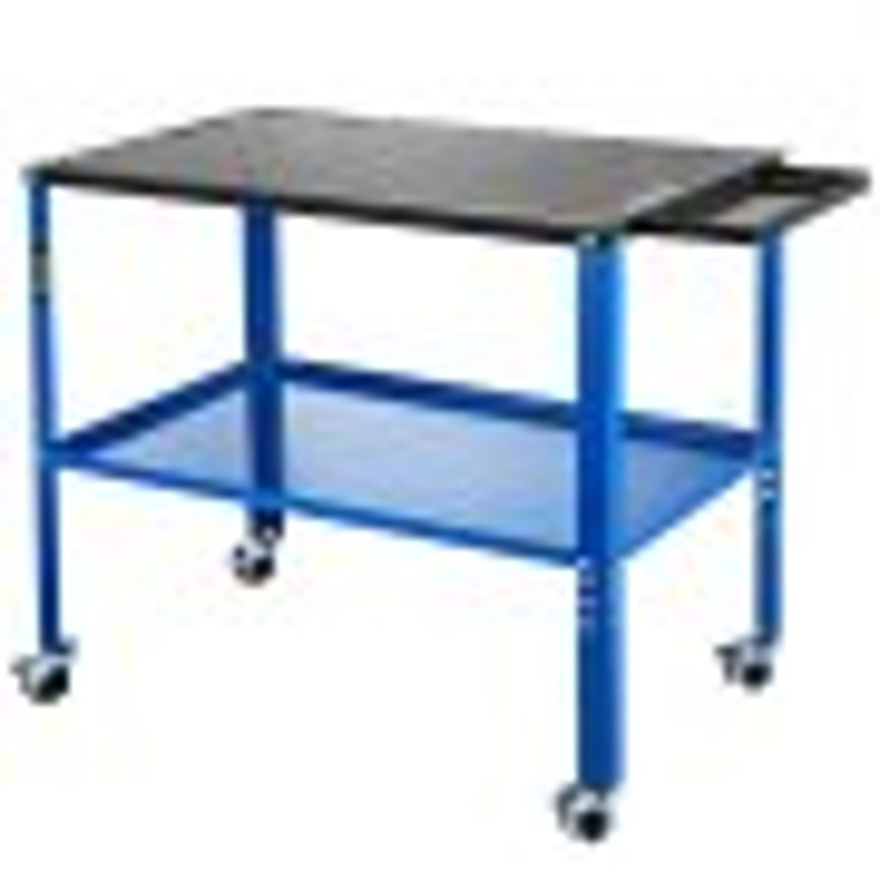 Portable Welding Table, 18" x 36" Spacious Table Top and 0.11" Thick Welding Workbench w/ 1200lb Load Capacity, Adjustable Fabrication Table Wheel for Easy Moving, Extra Middle Shelf for Storage