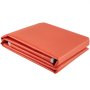 Fire Pit Mat, 67" x 60" Fire Blanket, Fiberglass Welding Blanket, 3.3 lbs Fireproof Blanket, 1022Ã¸F Fire Retardant Blanket, Rust Iron Red Emergency Fire Blanket w/ 10 Grommets & 6 Silver Hooks