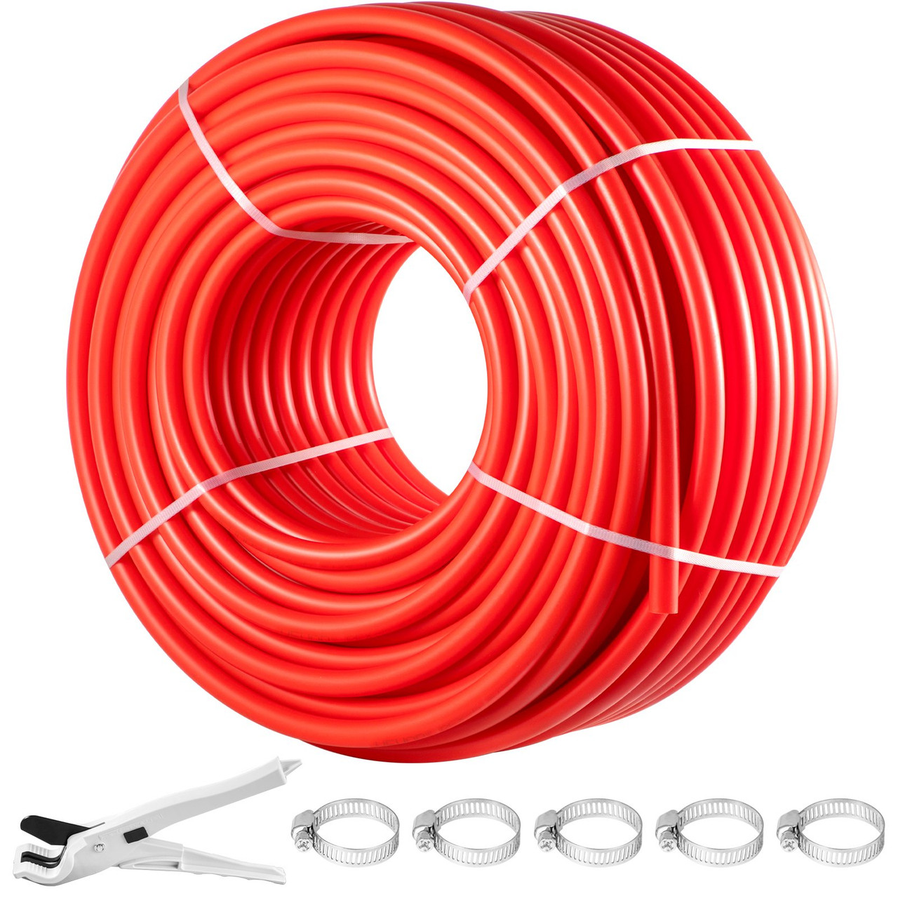 PEX Pipe, 1 Inch x 500 FT PEX Tubing, Non Oxygen Barrier Red PEX-B Pipe, Flexible PEX Water Line for RV Sewer Hose, Plumbing, Radiant Heating