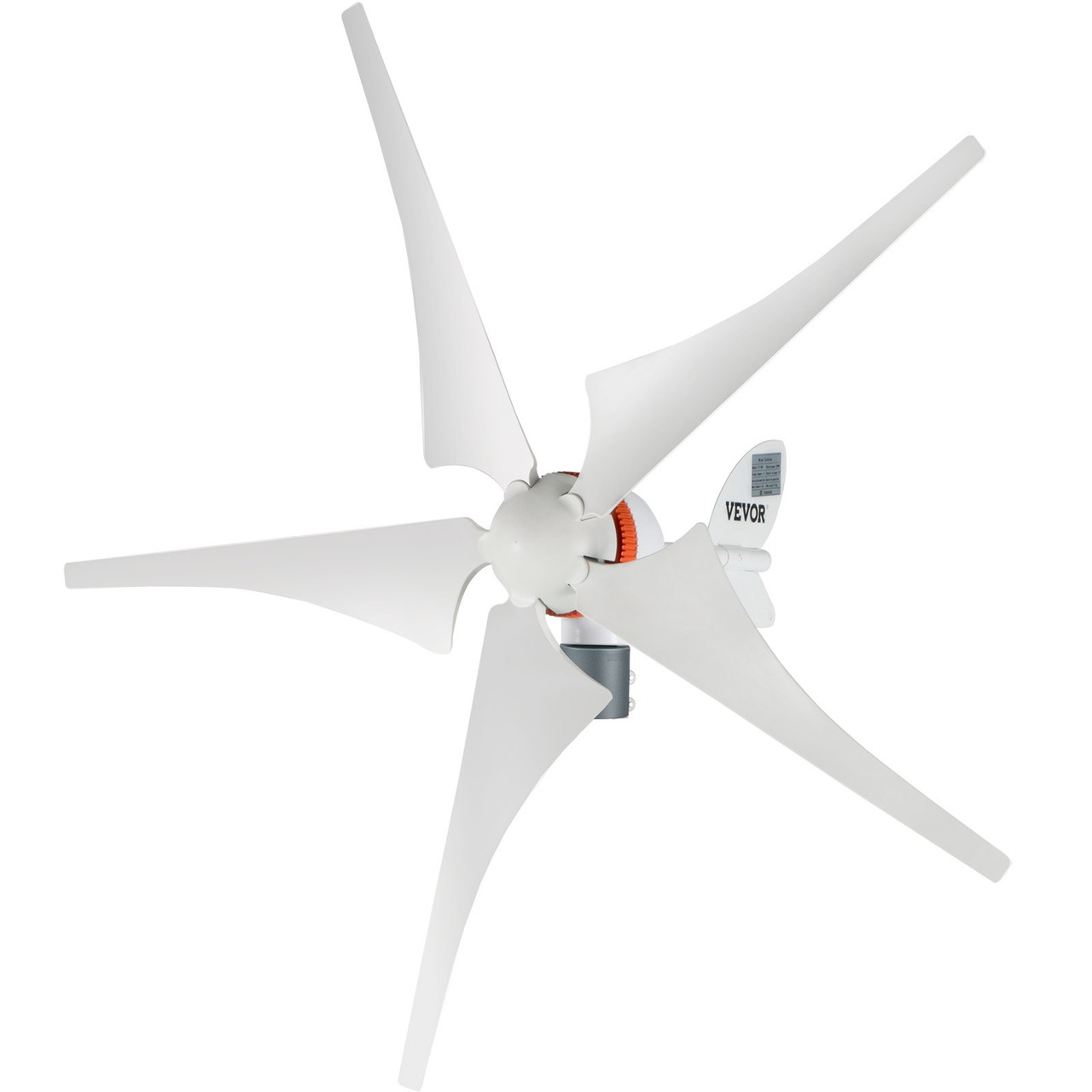 VEVOR Wind Turbine Generator, 12V/AC Wind Turbine Kit, 400W Wind Power  Generator with MPPT Controller 5 Blades Auto Adjust Windward Direction  Suitable for Terrace, Marine, Motor Home, Chalet, Boat 