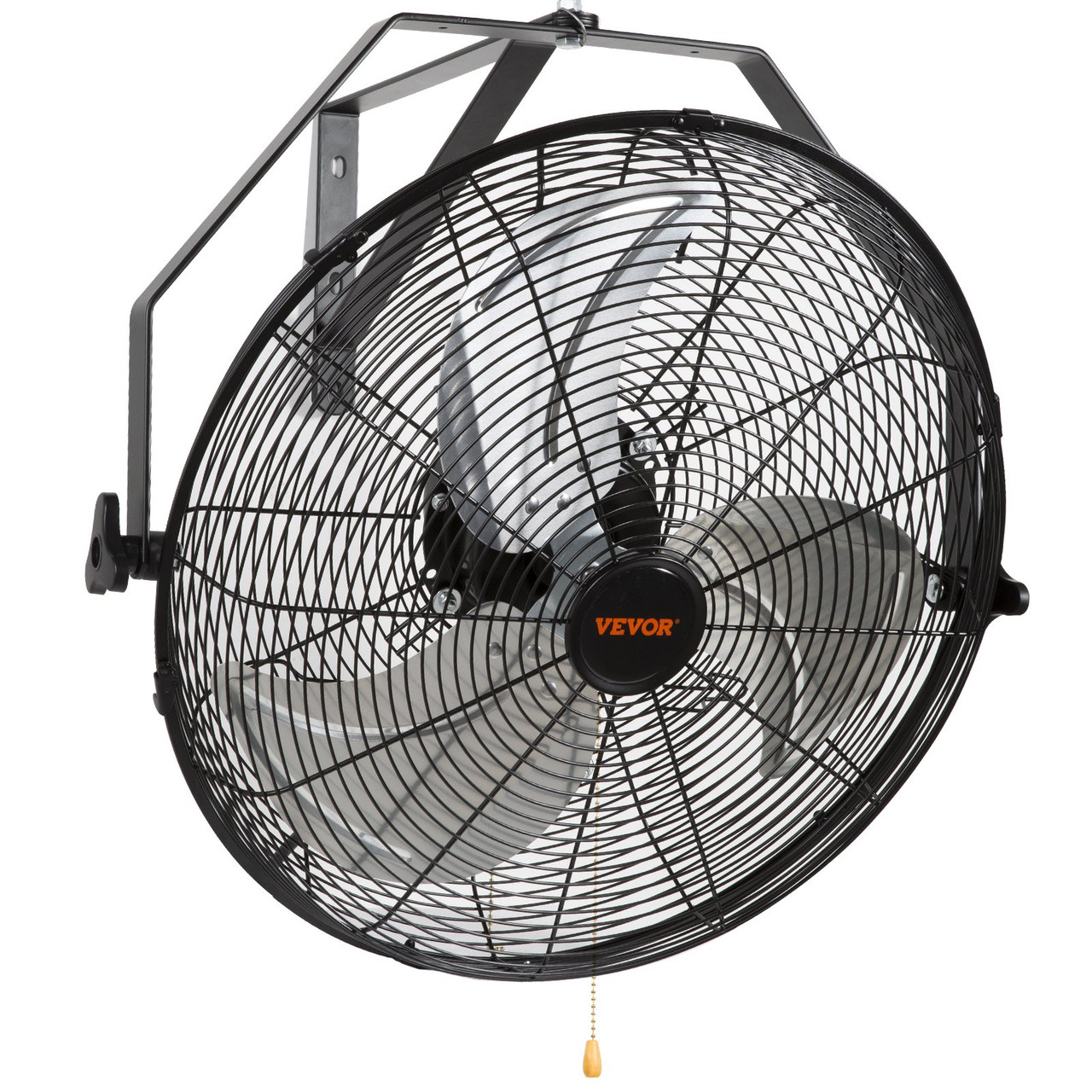 Wall Mount Fan, 18 Inch, 3-speed High Velocity Max. 4150 CFM, Waterproof Oscillating Industrial Wall Fan, Commercial or Residential for Warehouse, Greenhouse, Workshop, Patio, Black, ETL Listed