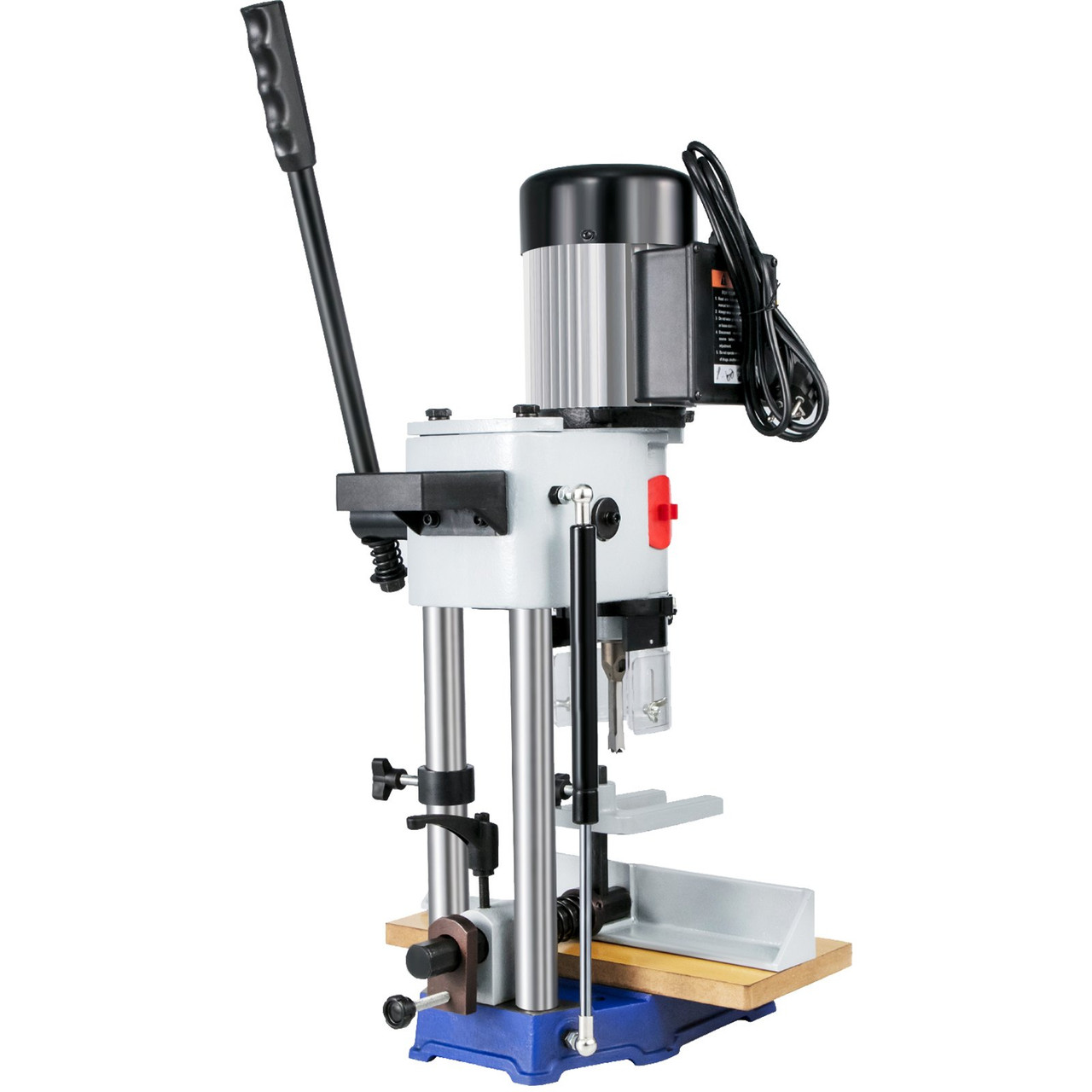 Woodworking Mortise Machine, 3/4 HP 3400RPM Powermatic Mortiser With Chisel Bit Sets, Benchtop Mortising Machine, For Making Round Holes Square Holes, Or Special Square Holes In Wood