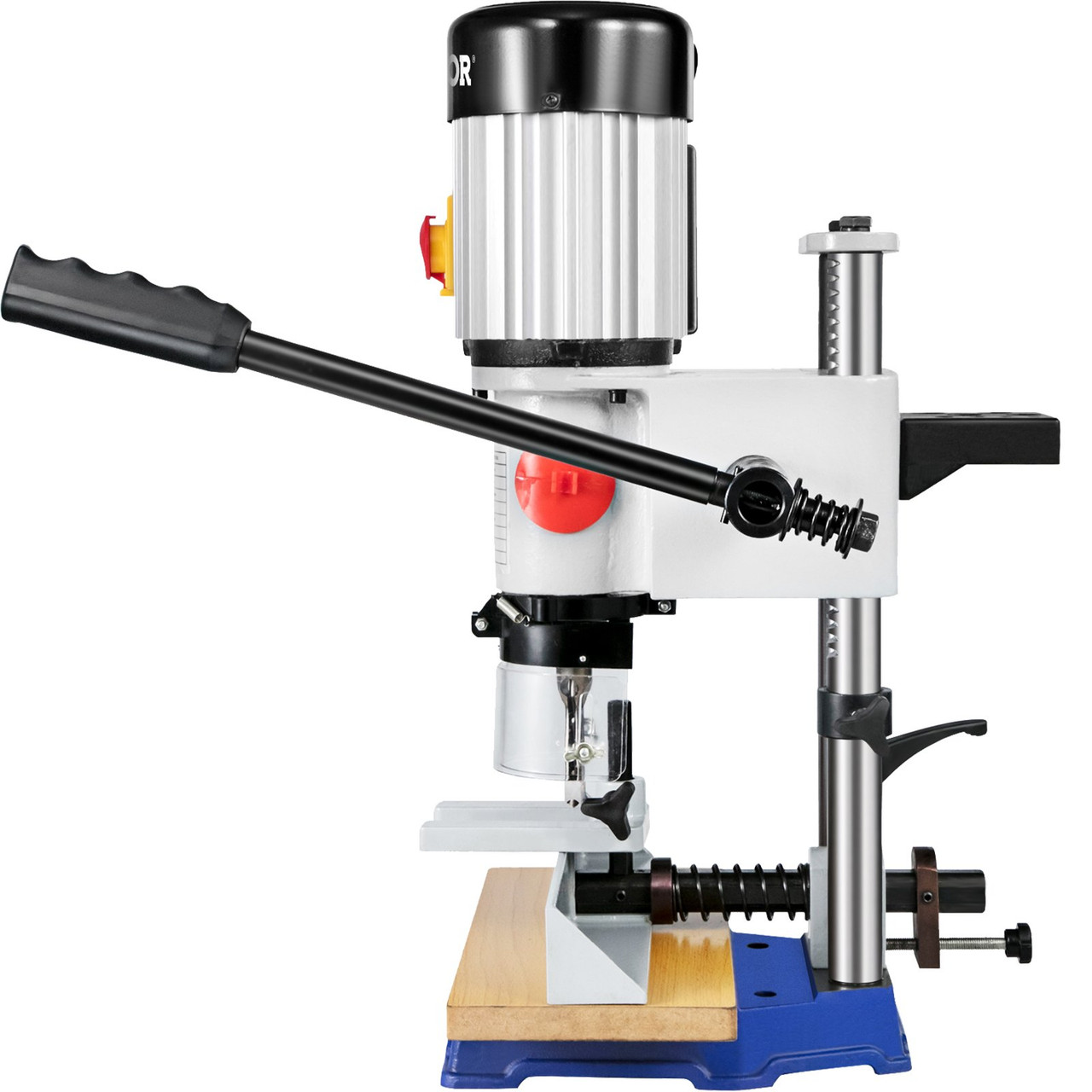 Woodworking Mortise Machine, 3/4 HP 3400RPM Powermatic Mortiser With Chisel Bit Sets, Benchtop Mortising Machine, For Making Round Holes Square Holes, Or Special Square Holes In Wood