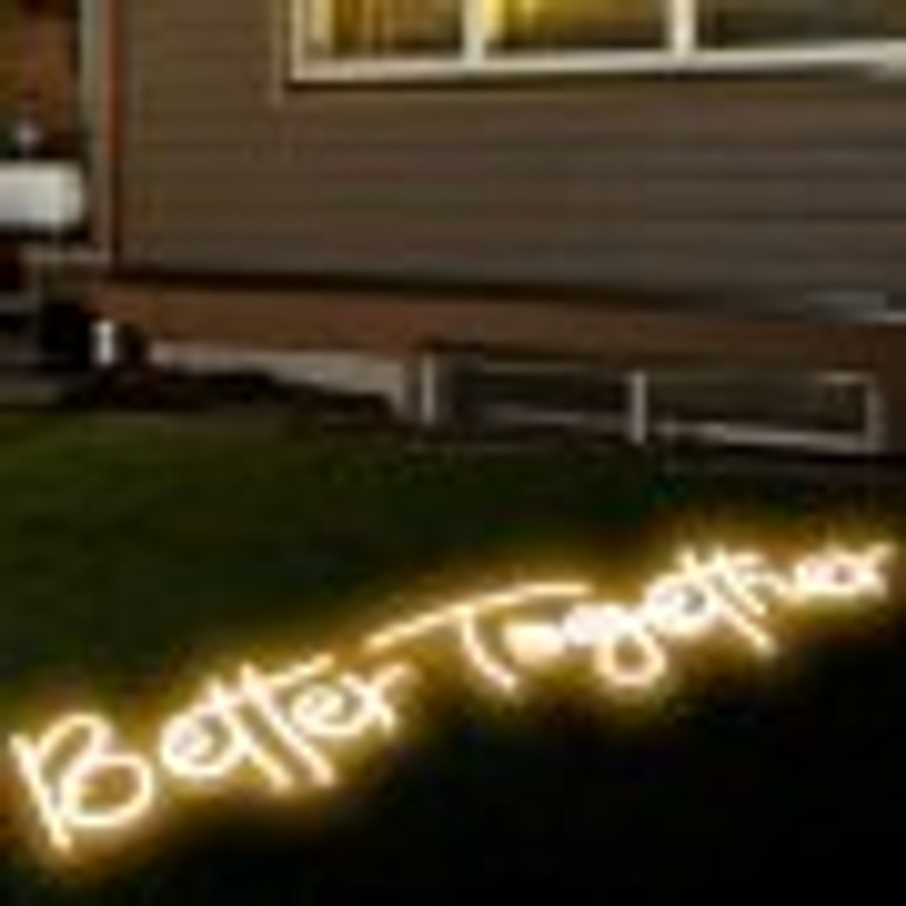 Better Together Neon Sign, 13" x 7" +18" x 8" Warm White LED lights Sign, Adjustable Brightness with Remote Control, Used for Home, Party, Wedding, and Bar Decoration (Power Adapter Included)