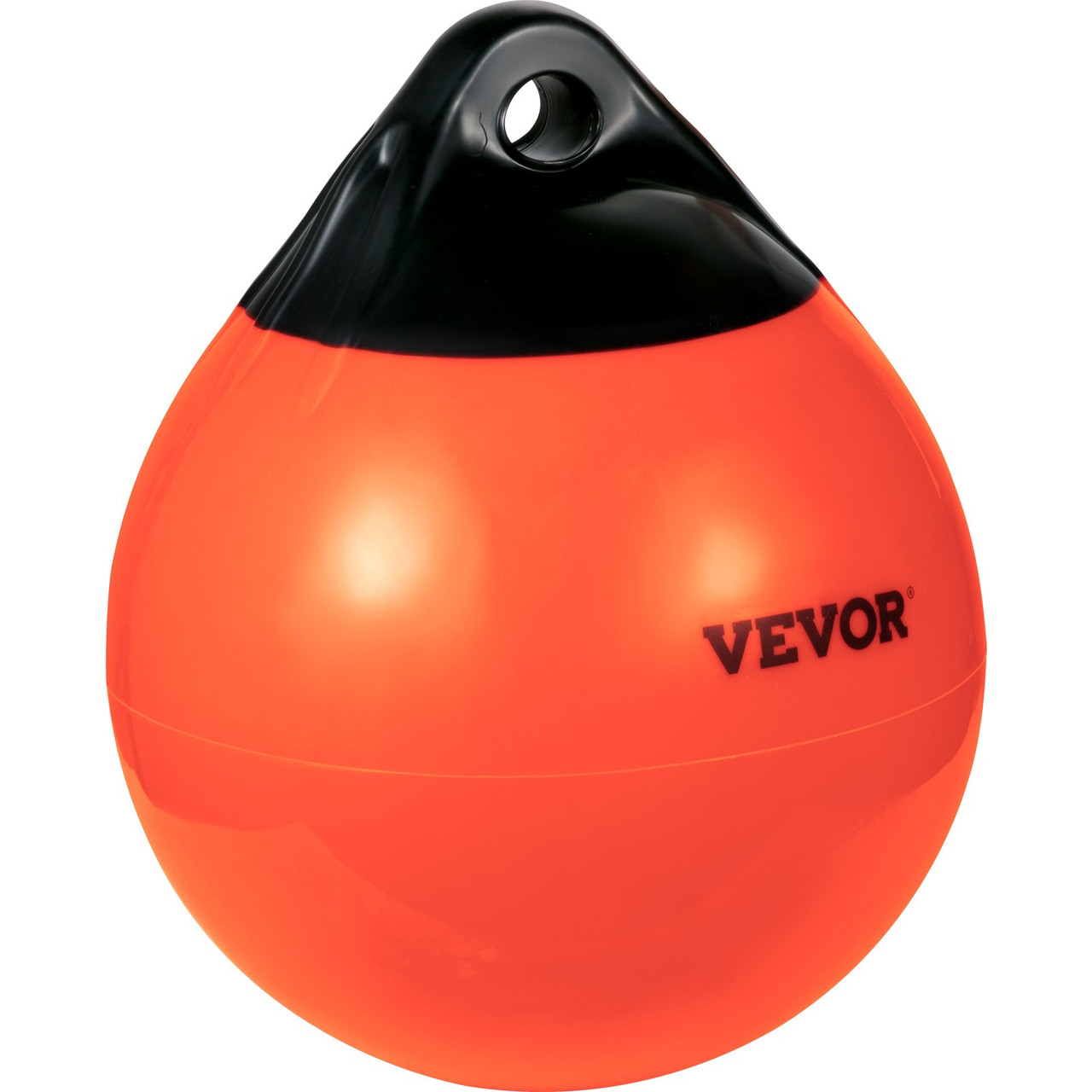 Boat Buoy Balls, 15" Diameter Inflatable Heavy-Duty Marine-Grade PVC Marker Buoys, Round Boat Mooring Buoys, Anchoring, Rafting, Marking, Fishing, Orange