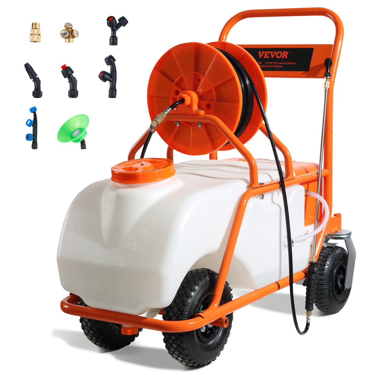 Image of Battery lawn sprayer with rotary nozzle