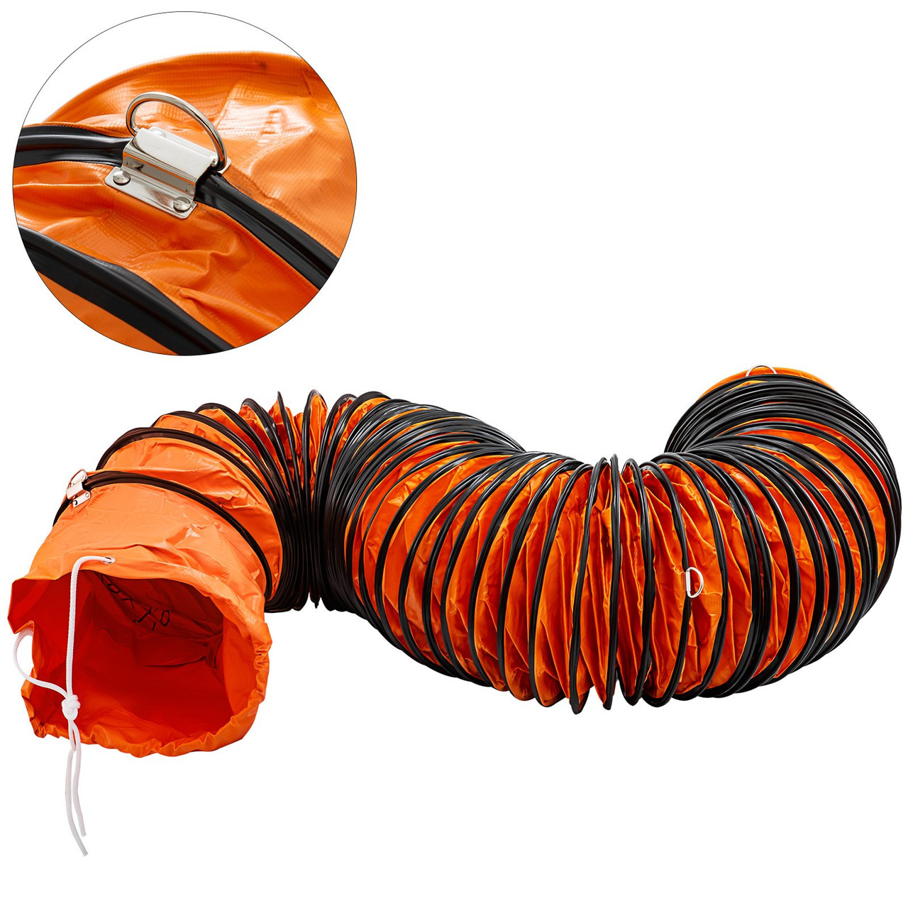 Ducting Hose, 25ft PVC Flexible HVAC Duct Hosing for 10 Inch Utility Blower Exhaust Fan