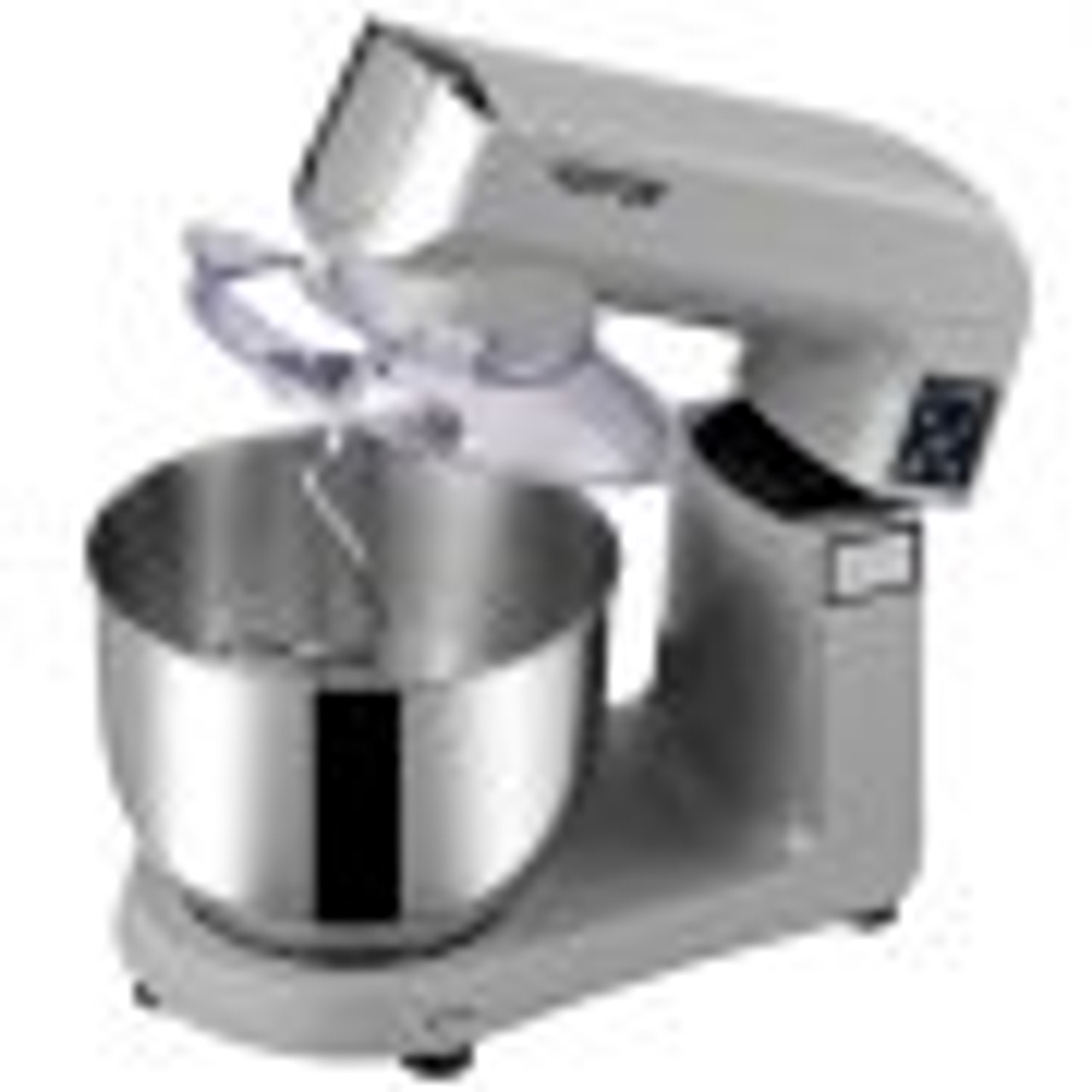 VEVOR 5 IN 1 Stand Mixer, 660W Tilt-Head Multifunctional Electric Mixer  with 6 Speeds LCD Screen Timing, 7.4 Qt Stainless Bowl, Dough Hook, Flat