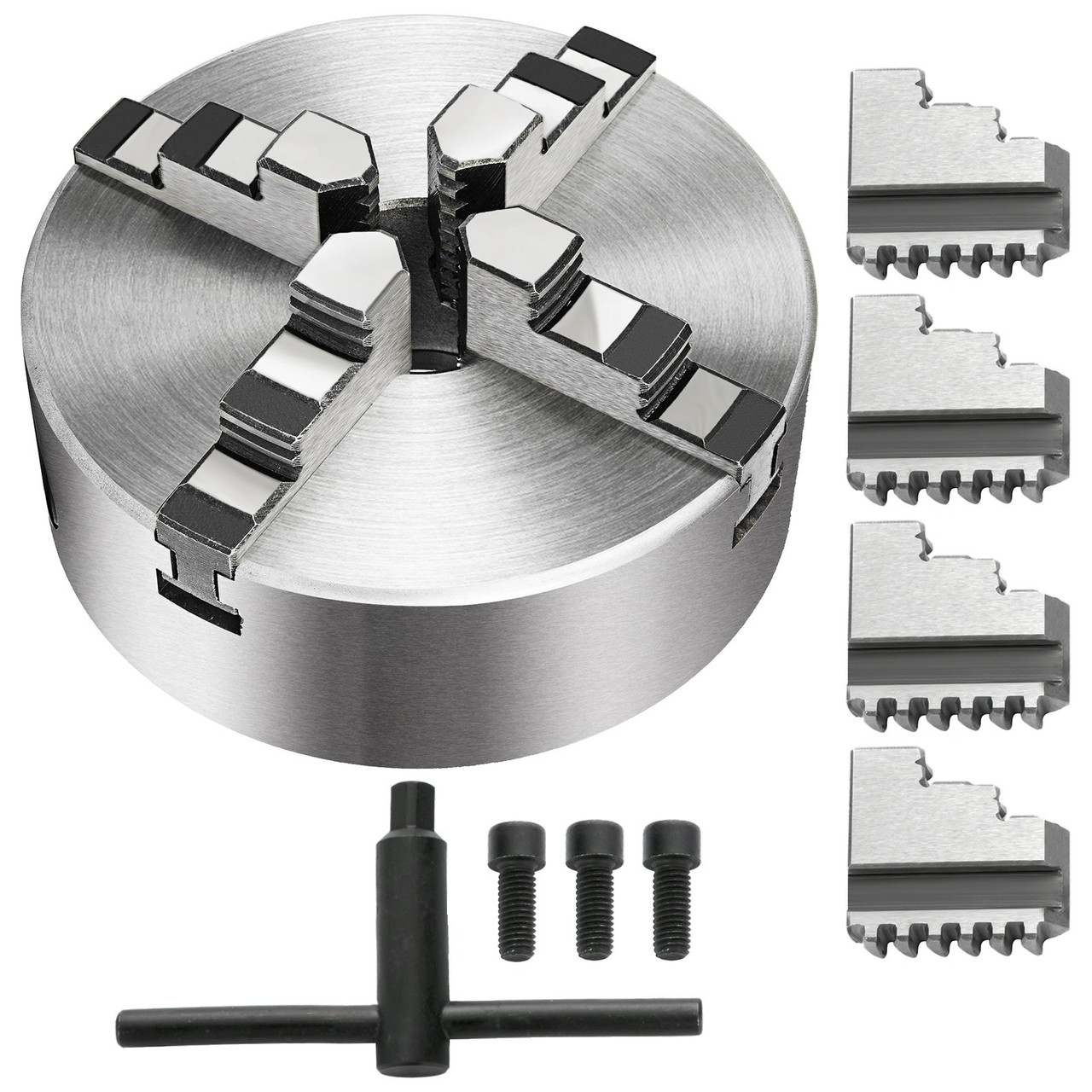 Lathe Chuck K12-125 5 Inch 4-Jaw,Mini Lathe Chuck Quality Cast Iron Material,Lathe Chuck Self-centering With Two Sets Of Jaws,for Lathe Machine