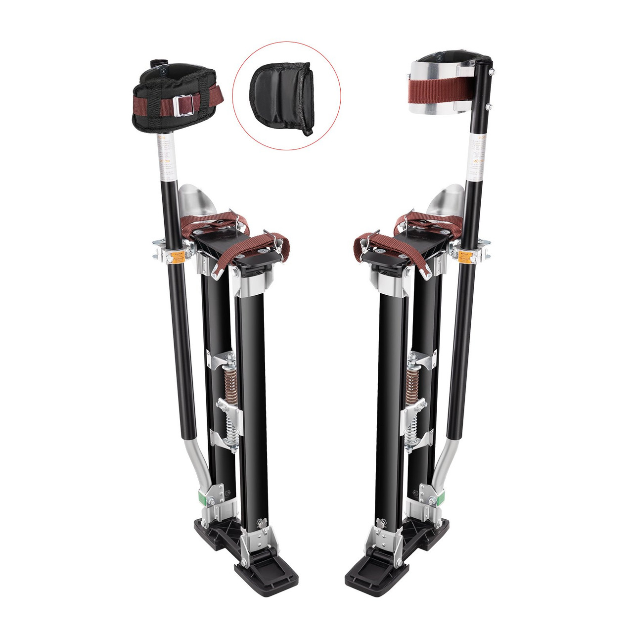 Drywall Stilts Aluminum Tool Stilts 24''-40'' Adjustable Painting Black