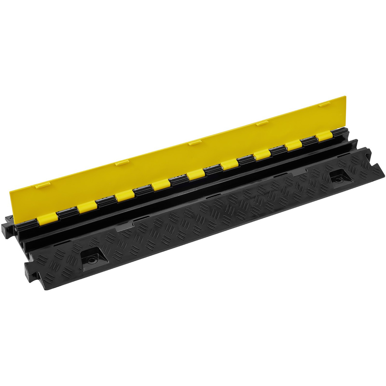 2 Channel Cable Protector Ramp 22000 lbs Load TPU Wire Cable Cover Ramp