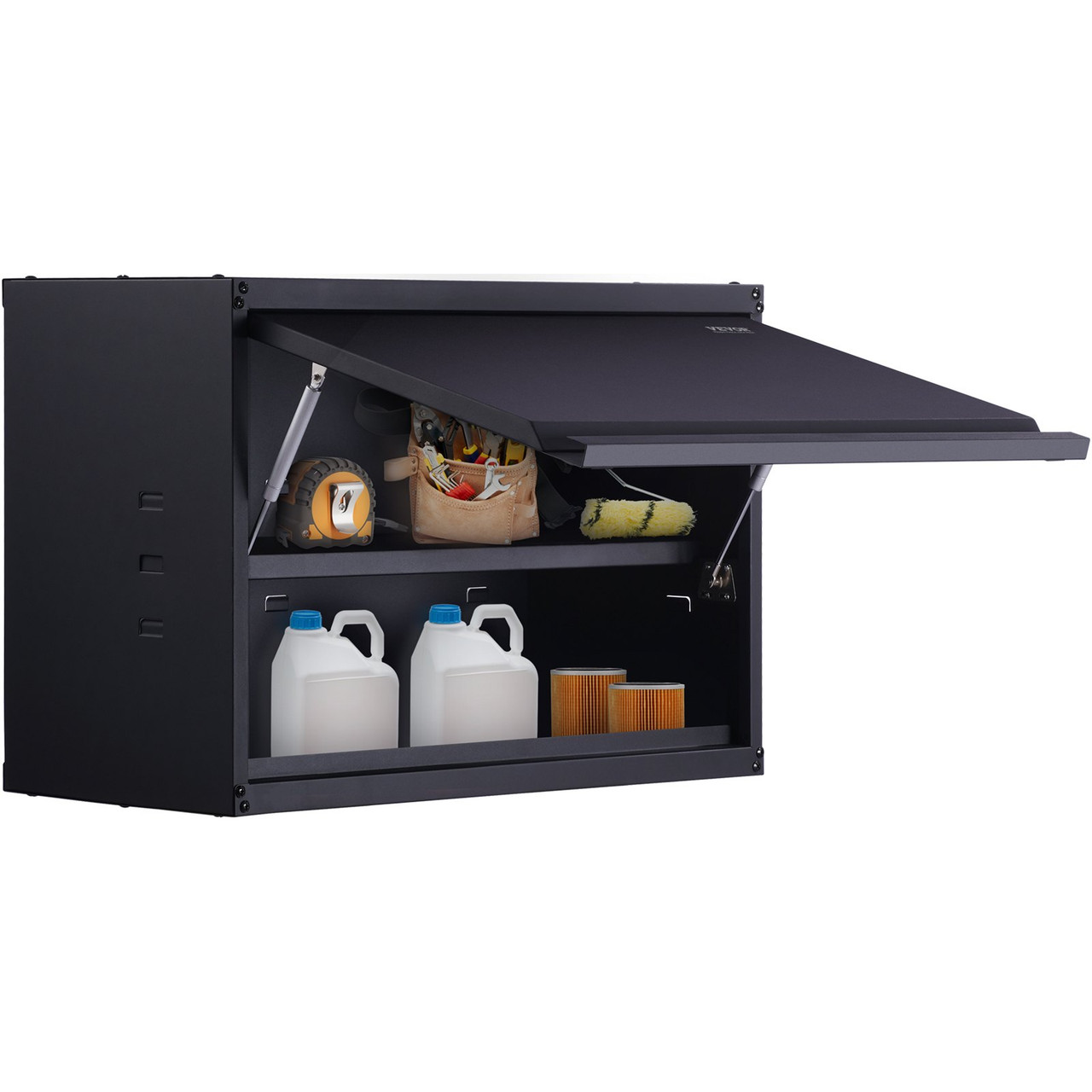 Wall-Mounted Metal Storage Cabinet w/ Adjustable Shelf 120lbs per Shelf