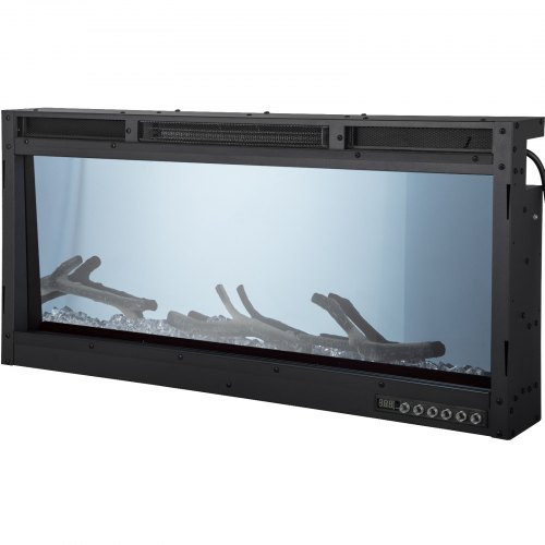 VEVOR Electric Fireplace Linear Fireplace 36'' Wall-mounted or Recessed w/Remote