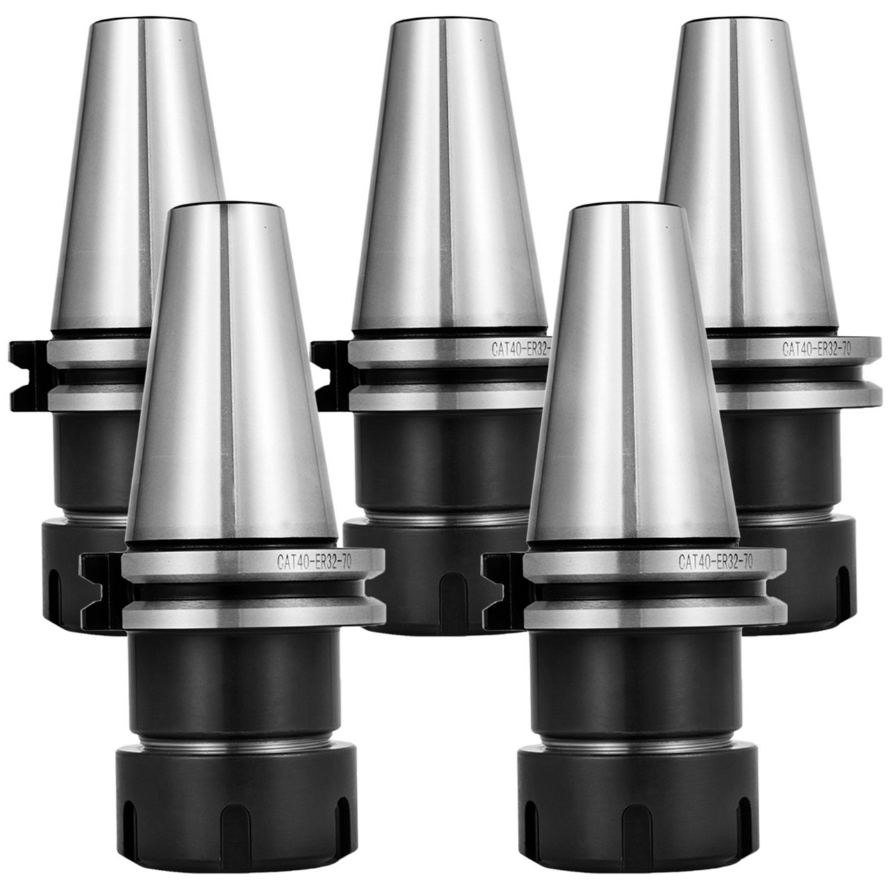 5 PCS Collet Set, CAT40 ER32 Collet Chuck, for CNC Engraving Machine & Milling Lathe Tool (CAT40 ER32)