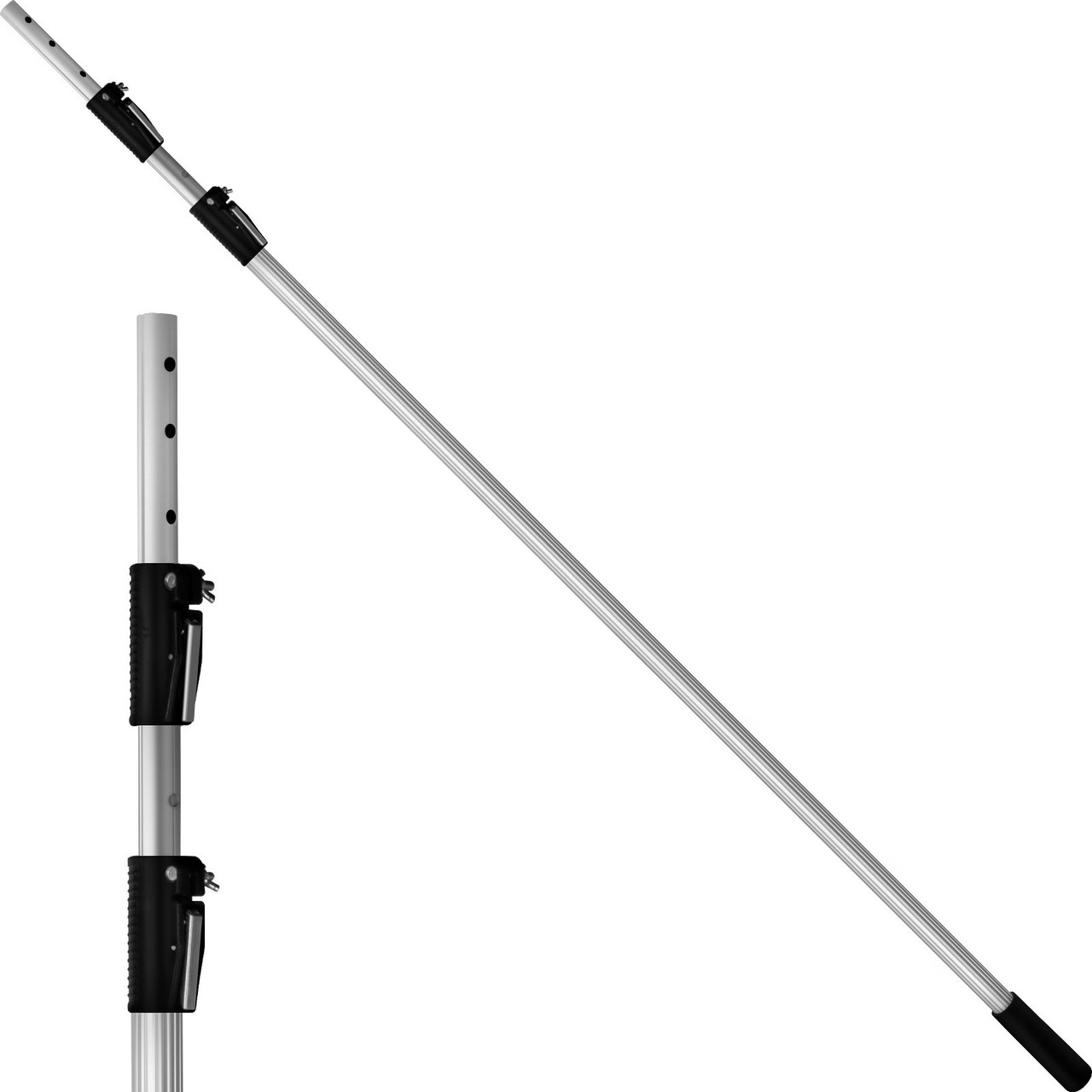 Extension Pole, 20 ft Telescoping Pole, Multi-Purpose Telescopic Poles,  Aluminum Extendable Handle, Paint Roller Extension Pole for Painting Window