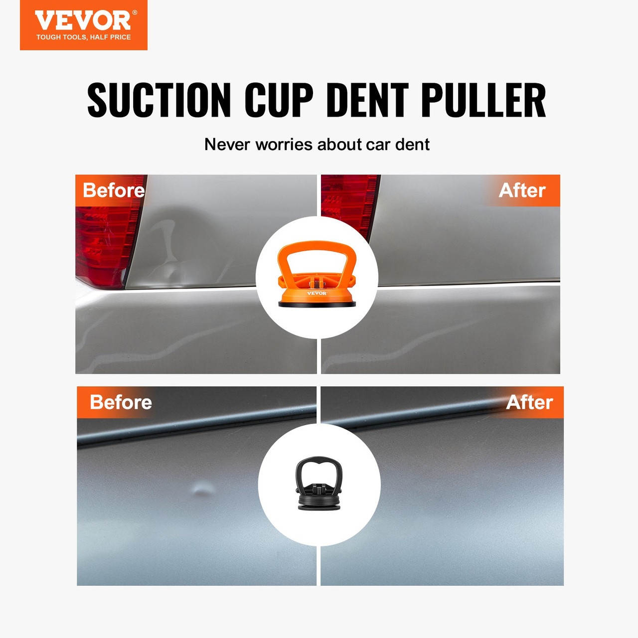 Dent Puller, 2 Pack Suction Cup Dent Puller, Powerful Car Dent