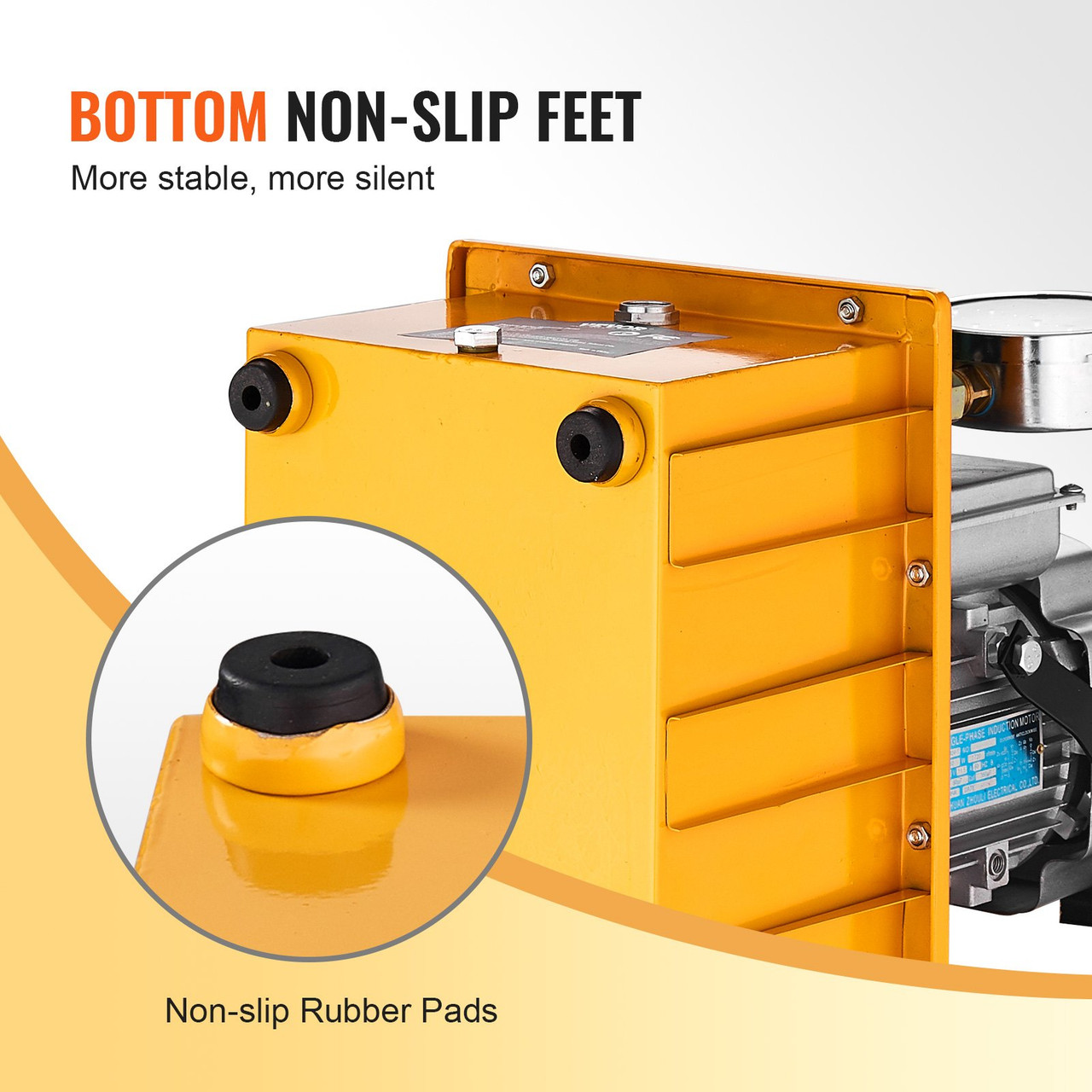Electric Hydraulic Pump, 10000 PSI 750W 110V 488 in3/8L Capacity, Single Acting Solenoid Valve, Electric Driven Hydraulic Pump Power Pack Unit with Pedal Switch for Punching/Bending/Jack Machine