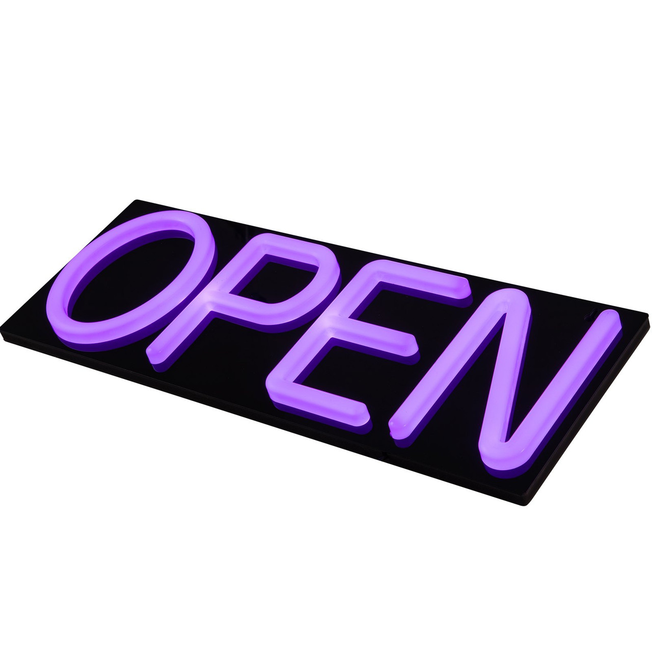 LED Open Sign, 22" x 20" Neon Open Sign for Business, Multiple Flashing and Color Modes Neon Lights Signs with Remote Control and Power Adapter, for Restaurant, Shop, Hotel, Window, Wall