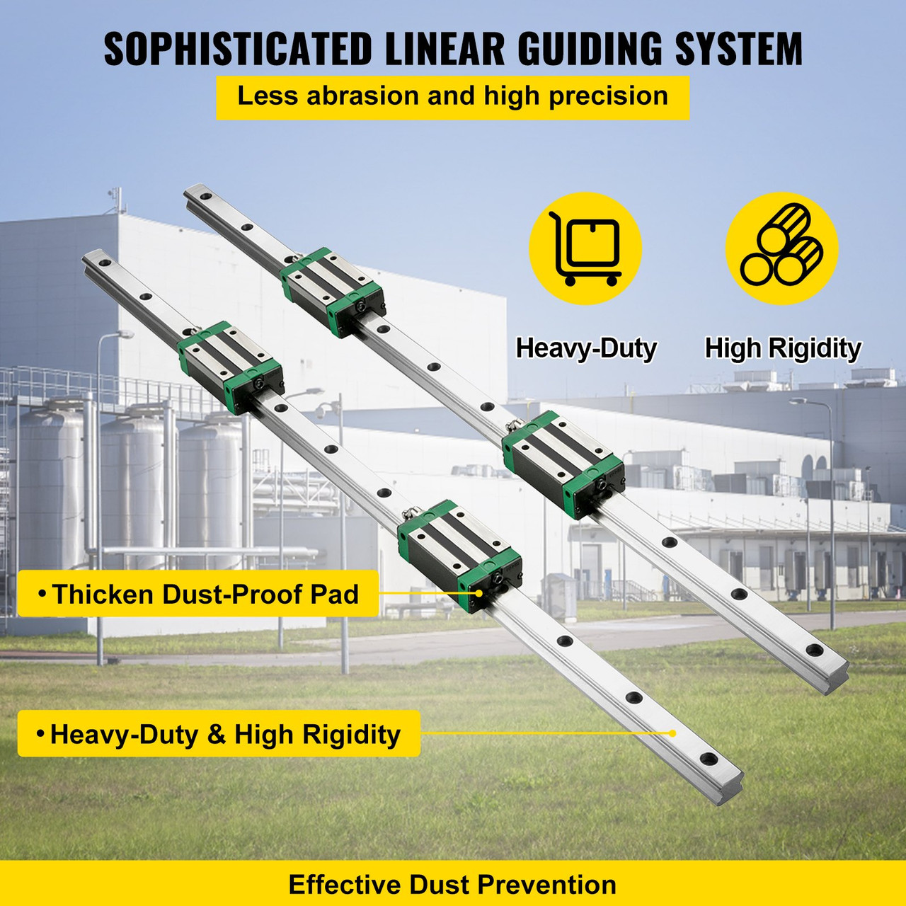 Linear Guide Rail 2Pcs HGR20-2000mm Linear Slide Rail with 1Pcs RM1605-2000mm Ballscrew with BF12/BK12 Kit Linear Slide Rail Guide Rail Square for DIY CNC Routers Lathes Mills