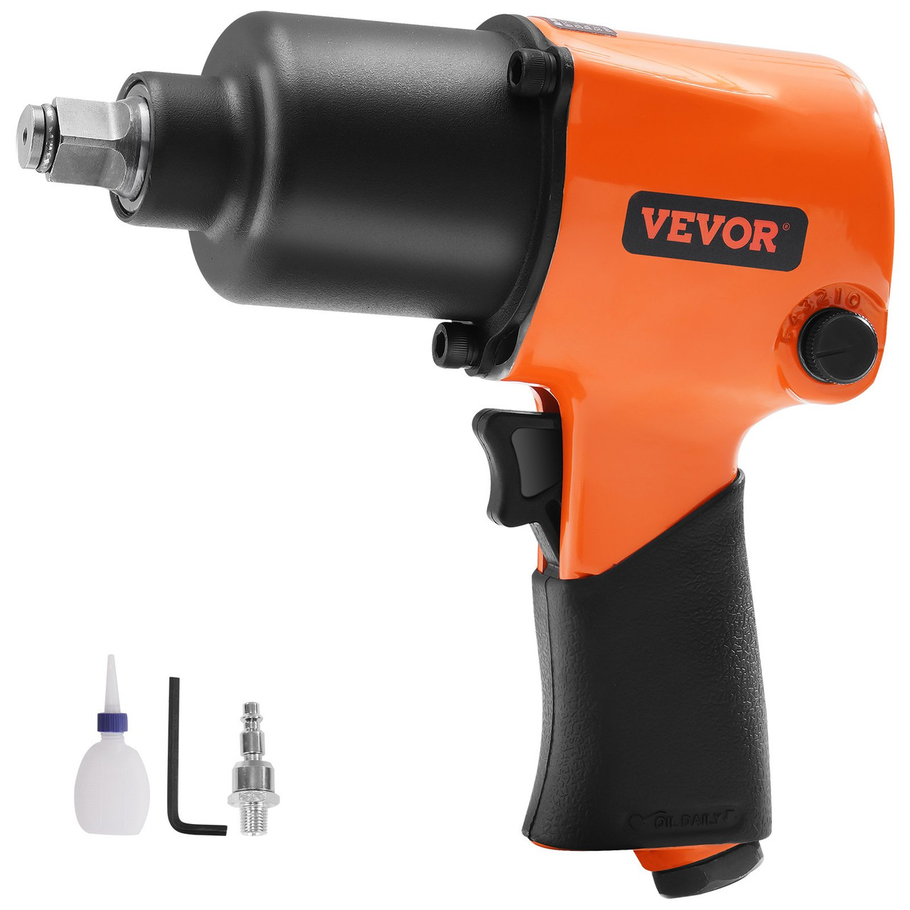 Air Impact Wrench, 1/2" Drive Air Impact Gun Up to 880ft-lbs Nut-busting Torque, 7500RPM Lightweight Pneumatic Tool for AutoÂ RepairsÂ andÂ Maintenance