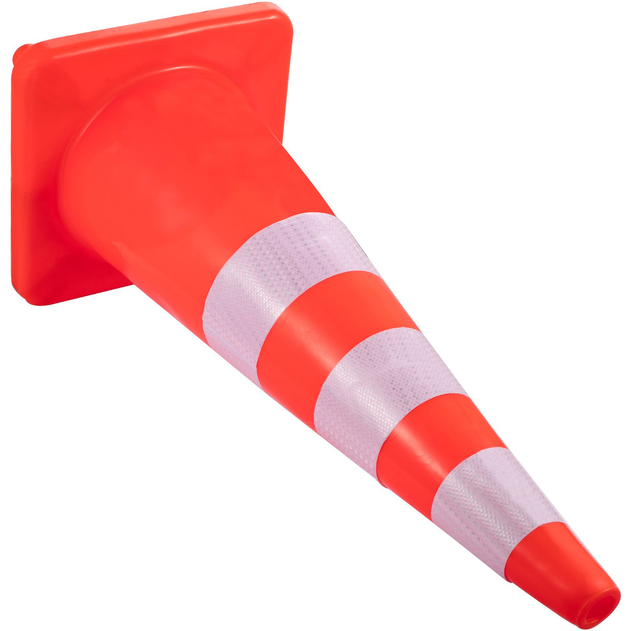 Safety Cones, 6 x 36" Traffic Cones, PVC Orange Construction Cones, Reflective Collars Traffic Cones with Weighted Base Used for Traffic Control, Driveway Road Parking and School Improvement