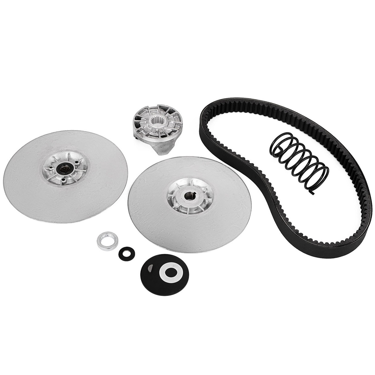 Rear Driven Clutch Kit for Yamaha Gas Golf Cart G2-G22 1985+ Secondary Clutch Driven Kit with Belt JN6-G6201-03 JN6-G6201-04, Silver