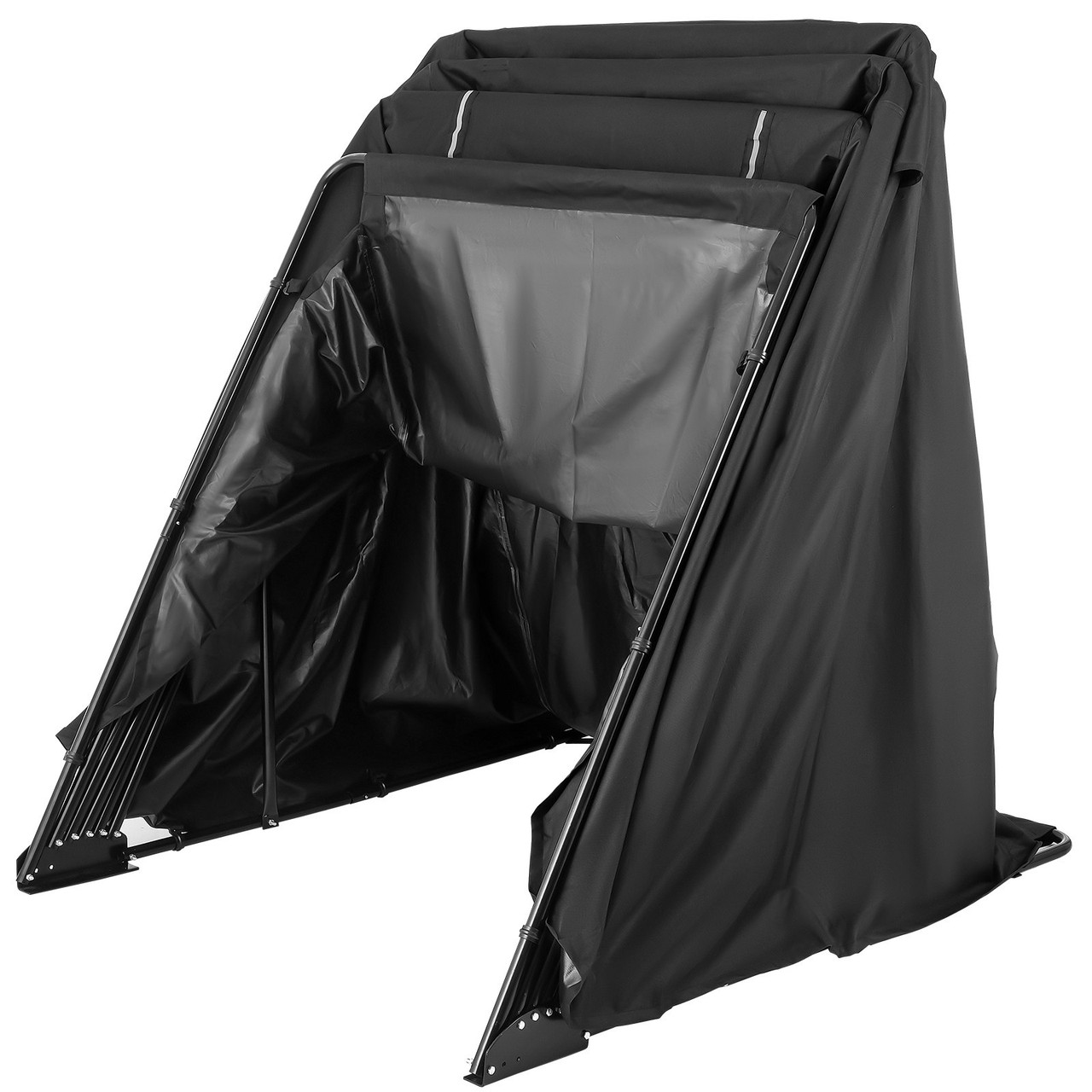 Motorcycle Shelter Shed Strong Frame Motorbike Garage Waterproof 106.3"x 41.3"x 61" Motorbike Cover Tent Scooter Shelter 120055 Hoods for Vehicles