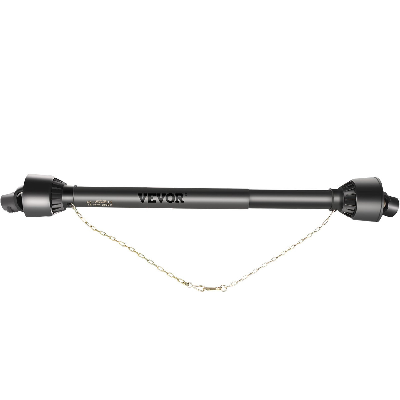 PTO Shaft, 1-3/8" PTO Drive Shaft, 6 Spline End and Round Implement End PTO Driveline Shaft, Series 4 Tractor PTO Shaft, 51"-75" Brush Hog PTO Shaft, for Finish Mower, Rotary Cutter