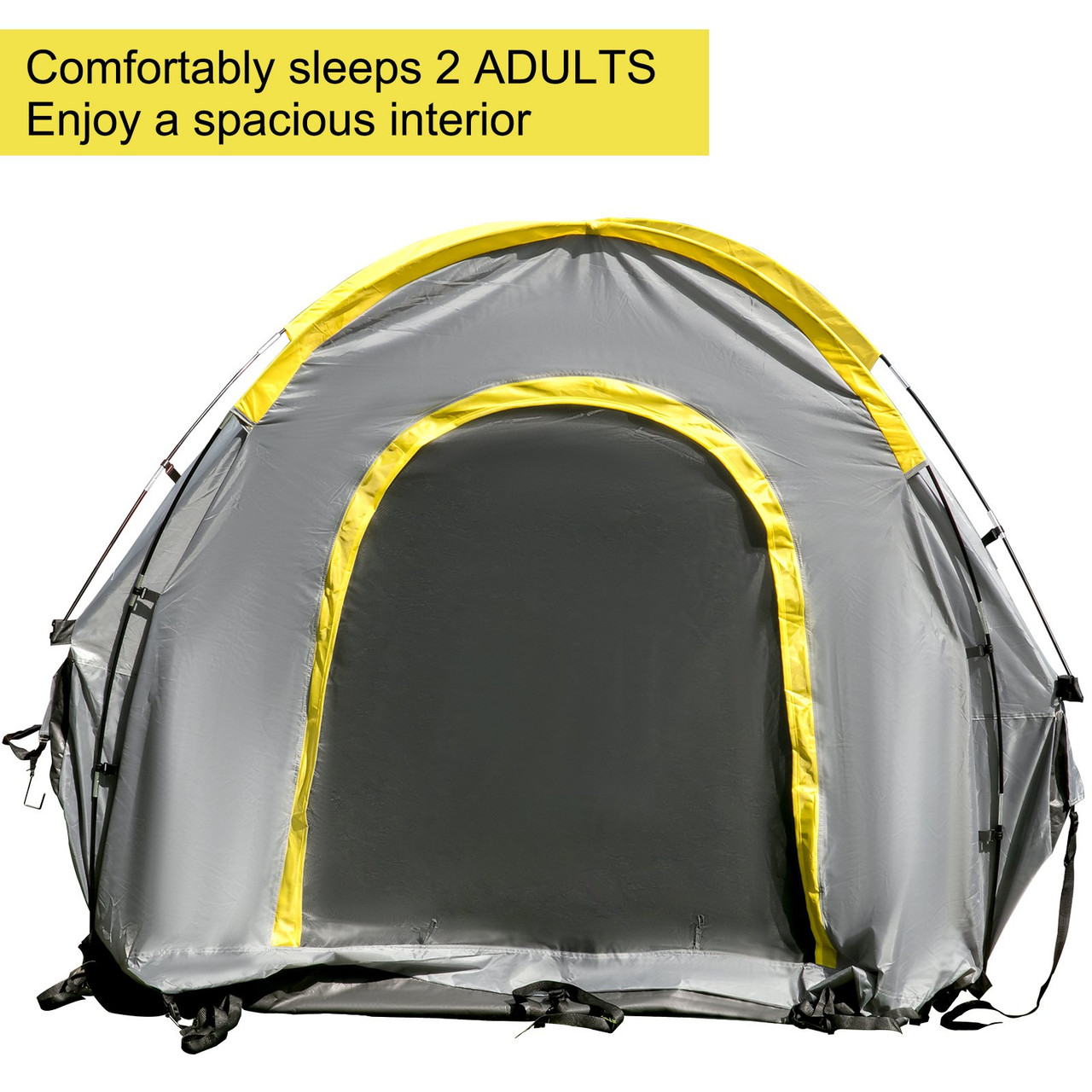Truck Tent 6Â’ Tall Bed Truck Bed Tent, Pickup Tent for Mid Size Truck, Waterproof Truck Camper, 2-Person Sleeping Capacity, 2 Mesh Windows, Easy To Setup Truck Tents For Camping, Hiking (100-88959)