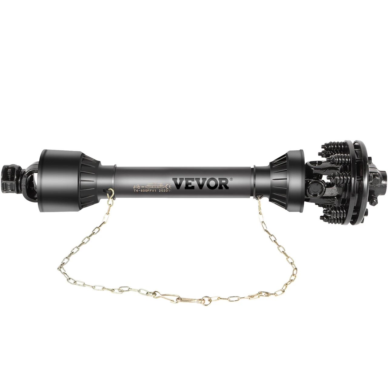 PTO Shaft, 1-3/8Â” 6 Spline Tractor and Implement Ends PTO Driveline Shaft, Series 4 Tractor PTO Shaft, 43Â”-59Â” Brush Hog PTO Shaft with Slip Clutch Black, for Finish Mower, Rotary Cutter