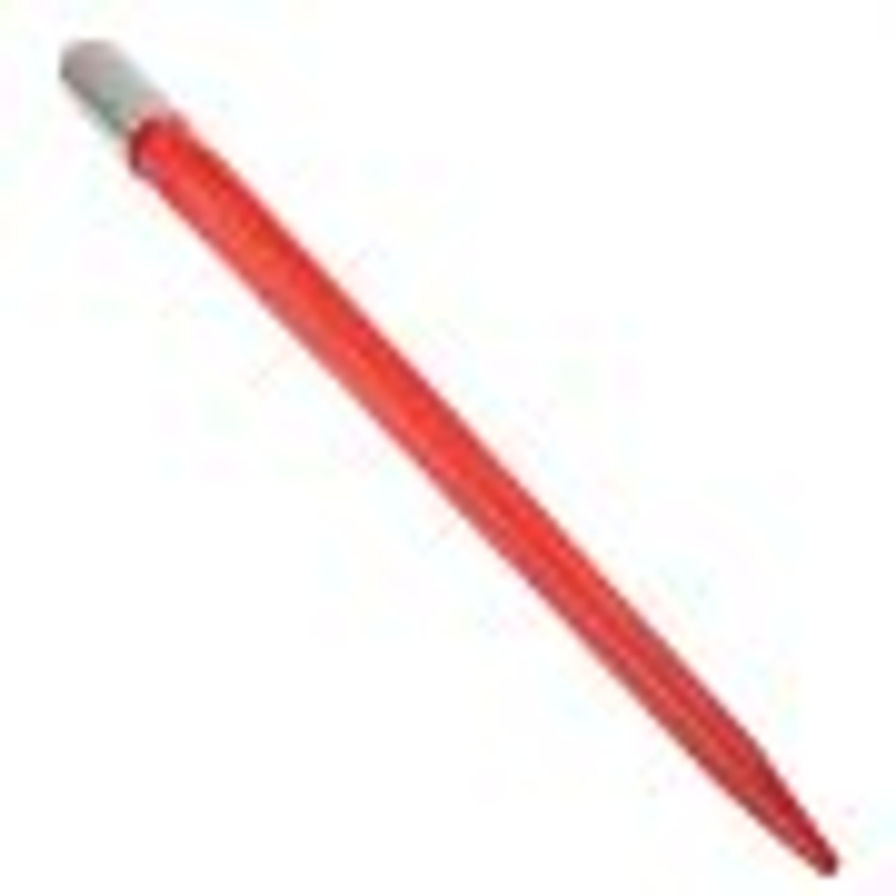 Hay Spear 32" Bale Spear 1350 lbs Capacity, Bale Spike Quick Attach Square Hay Bale Spears 1.4" Wide, Red Coated Bale Forks, Bale Hay Spike with Hex Nut & Sleeve for Buckets Tractors Loaders