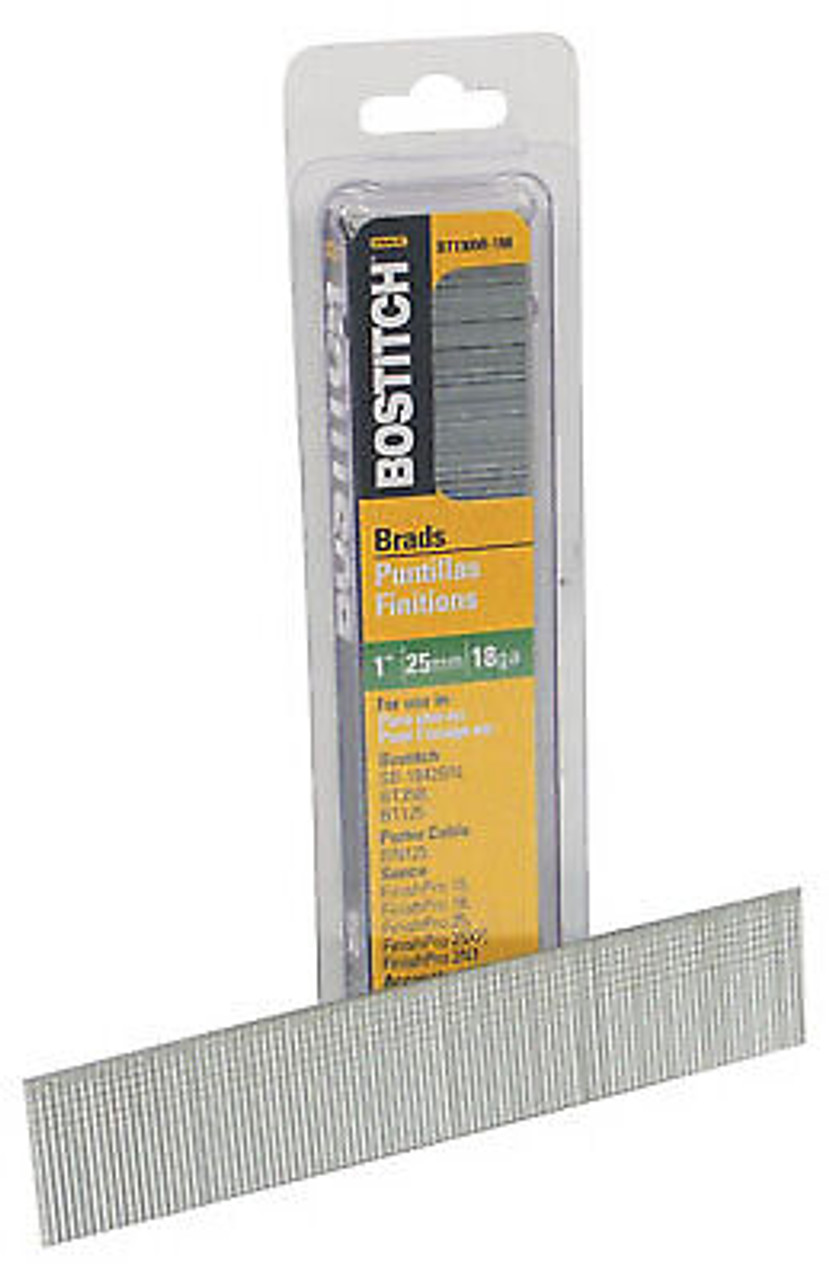 BOSTITCH 1-1/4" 18-gauge Brads (10 Pcs)