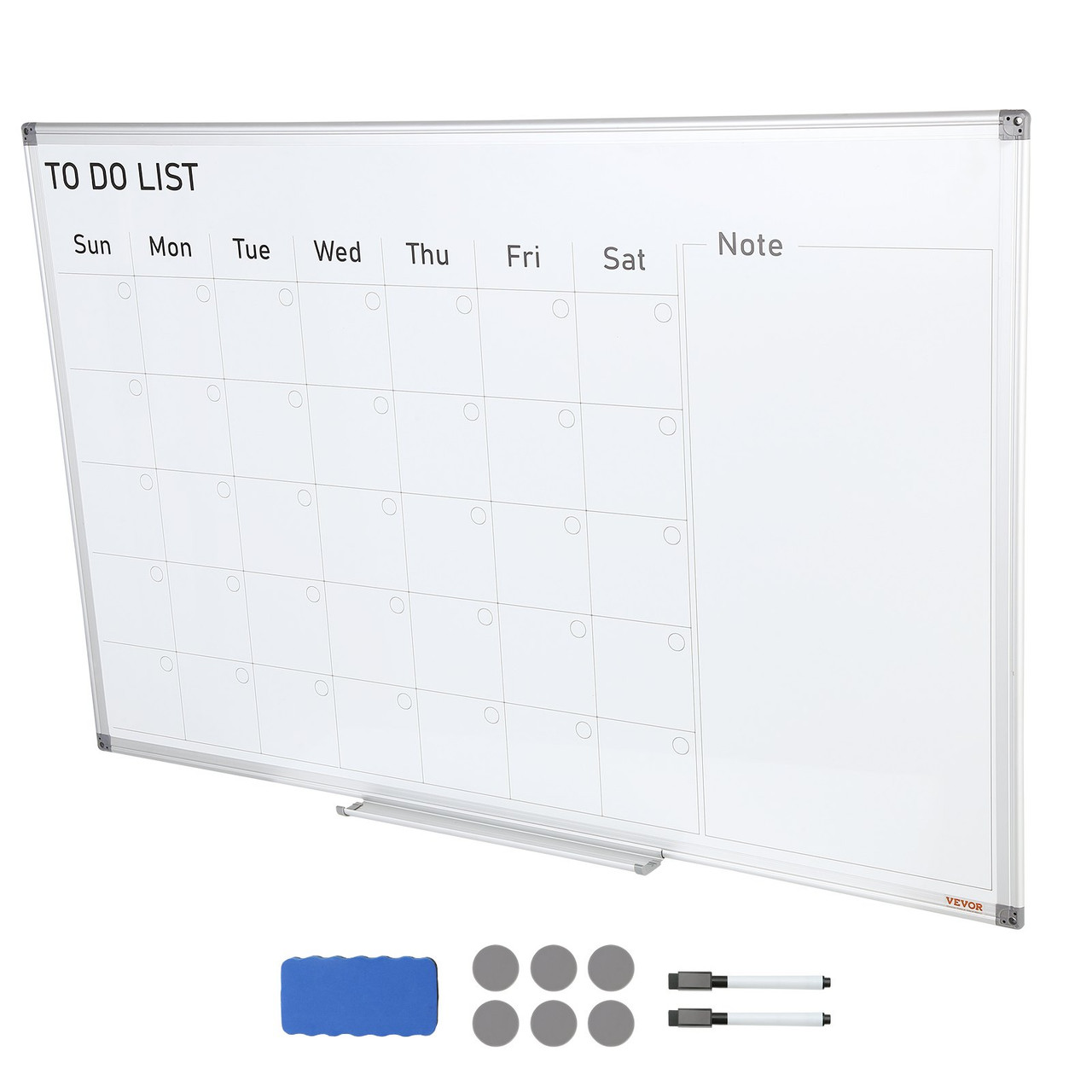 Dropship VEVOR Calendar Whiteboard, 36 X 24 Inches Magnetic Dry Erase  Calendar Board, Monthly Planner Whiteboard