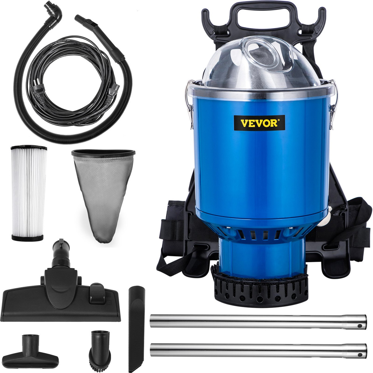 Backpack Vacuum, 3.6qt Backpack Vacuum Cleaner, 5-IN-1 Lightweight Backpack  Vacuum, HEPA Filtration Vacuum
