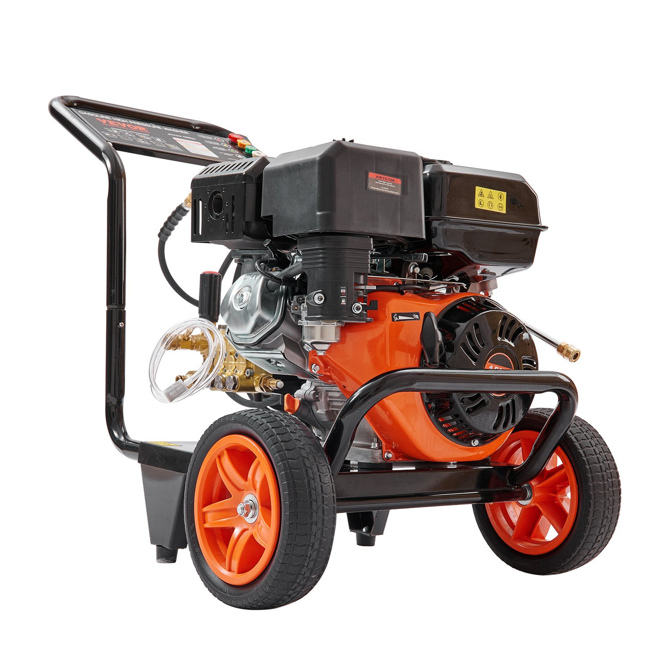 Gas Pressure Washer, 4400 PSI 4.0 GPM, Gas Powered Pressure Washer with Copper Pump, Spray Gun and Extension Wand, 5 Quick Connect Nozzles, for Cleaning Cars, Homes, Driveways, Patios
