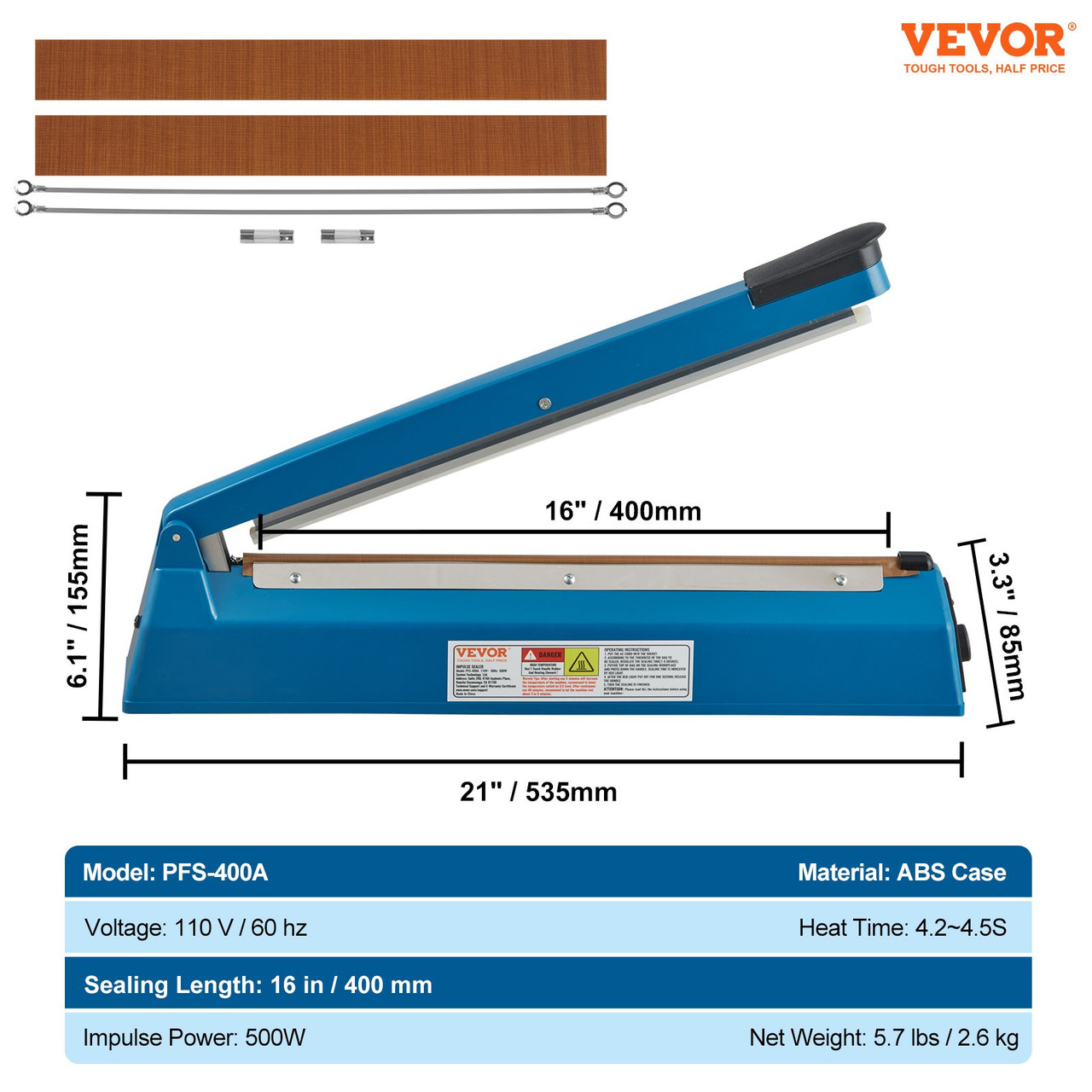 Banding Strapping Kit with Strapping Tensioner Tool, Banding Sealer Tool, 328 ft Length PP Band, 100 Metal Seals, Pallet Packaging Strapping Banding Kit, Banding Packaging Strapping for Packing