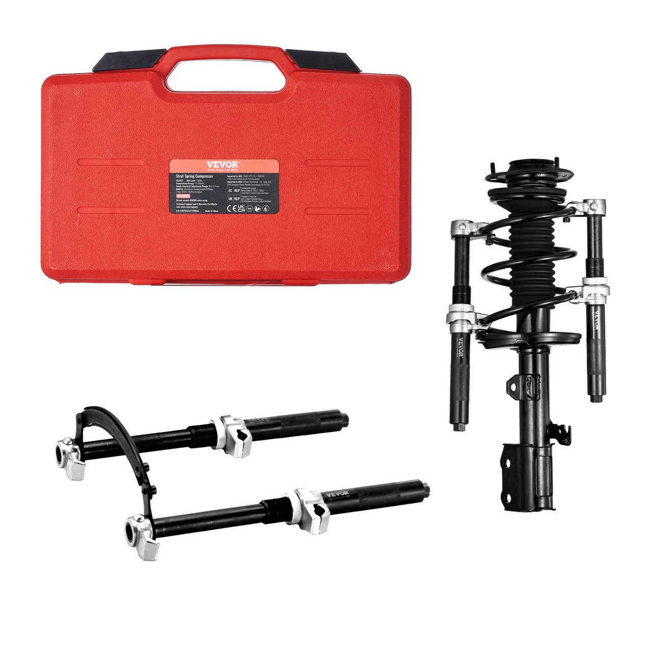 Coil Spring Compressor Tool, 2 pcs Heavy Duty Macpherson Strut