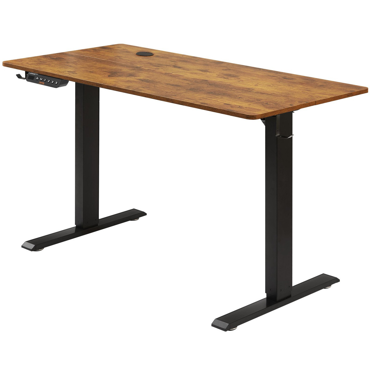 Height Adjustable Desk, 55.1 x 27.6 inï¼ˆ1.4m*0.7mï¼‰, 3-Key Modes Electric Standing Desk,Whole Piece Desk Board, Sturdy Dual Metal Frame, Max. Bearing 180 LBS Computer Sit Stand up Desk, for Home and Office