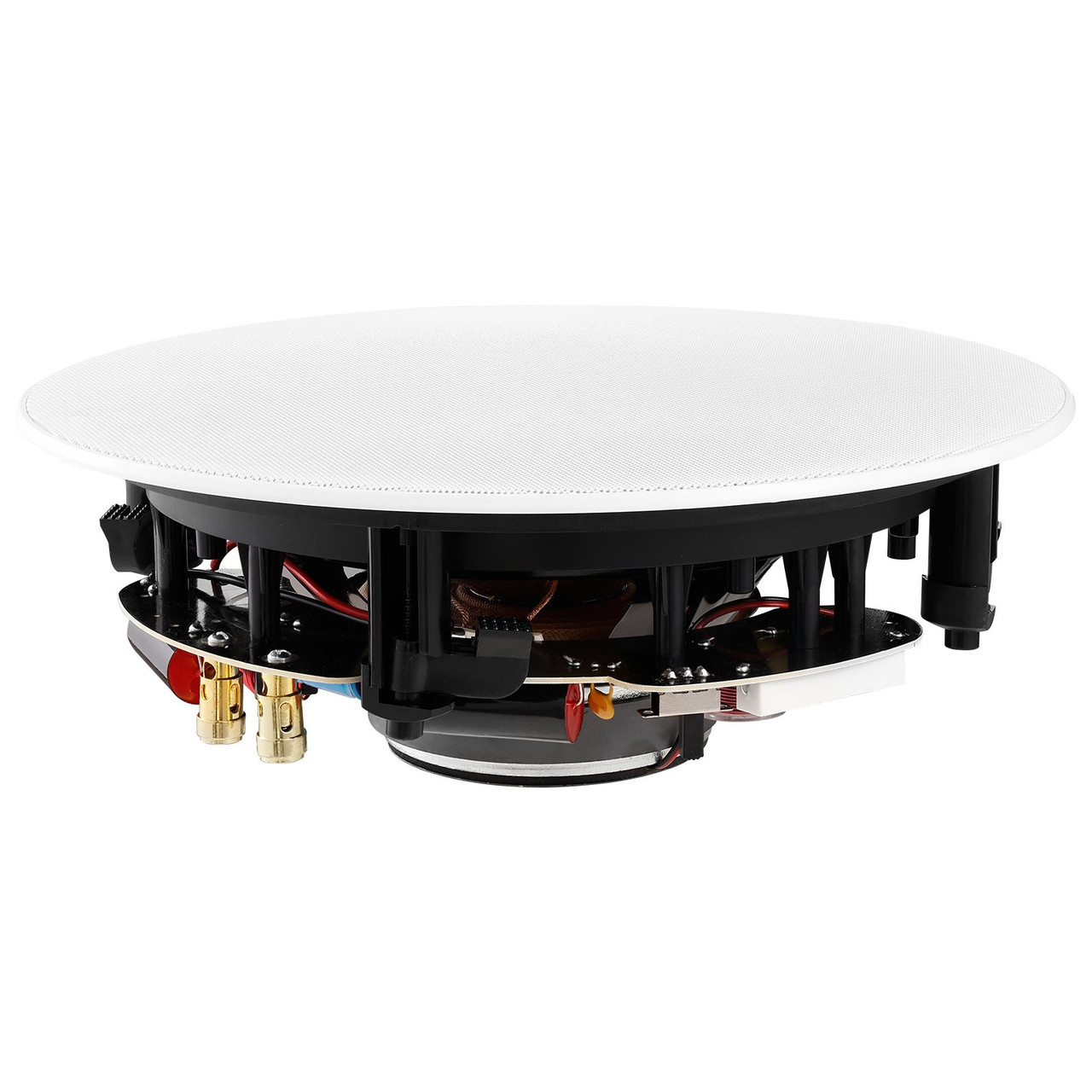 8 Inch in Ceiling Speakers, 200-Watts, Flush Mount Ceiling & in-Wall Speakers System with 8Î©Impedance 89dB Sensitivity, for Home Kitchen Living Room Bedroom or Covered Outdoor Porches, Single