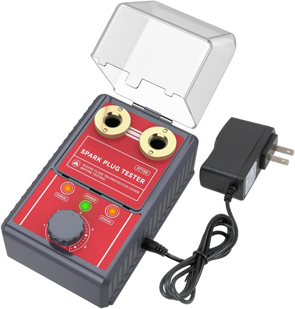 Spark Plug Tester, Adjustable Car Spark Plug Checker Ignition Coil Tester Detector In Line Auto System Diagnostic Repair Tools